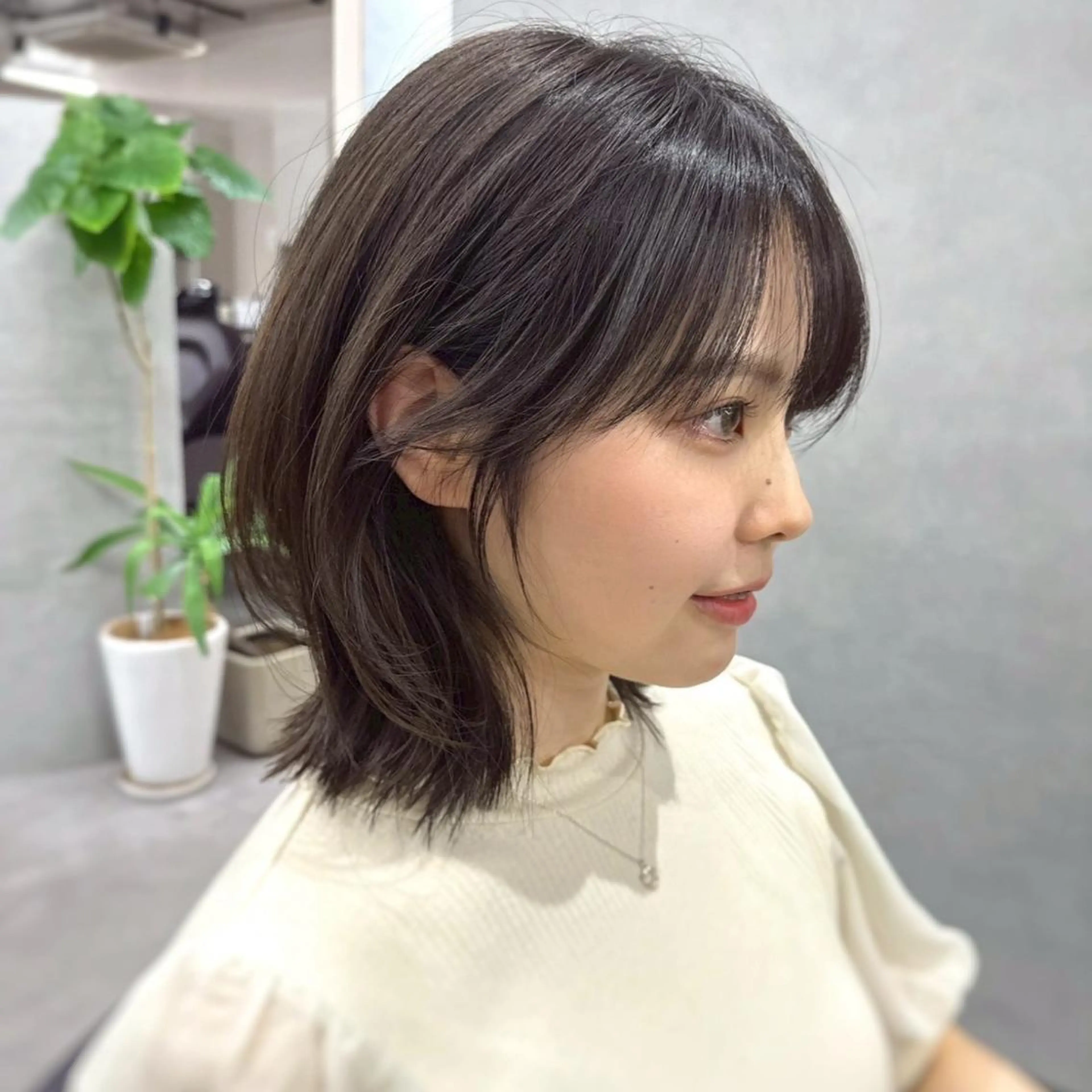 【4月限定/残り2名】色落ちも綺麗に。赤みを消す透明感カラー＋似合わせカット🫧の写真