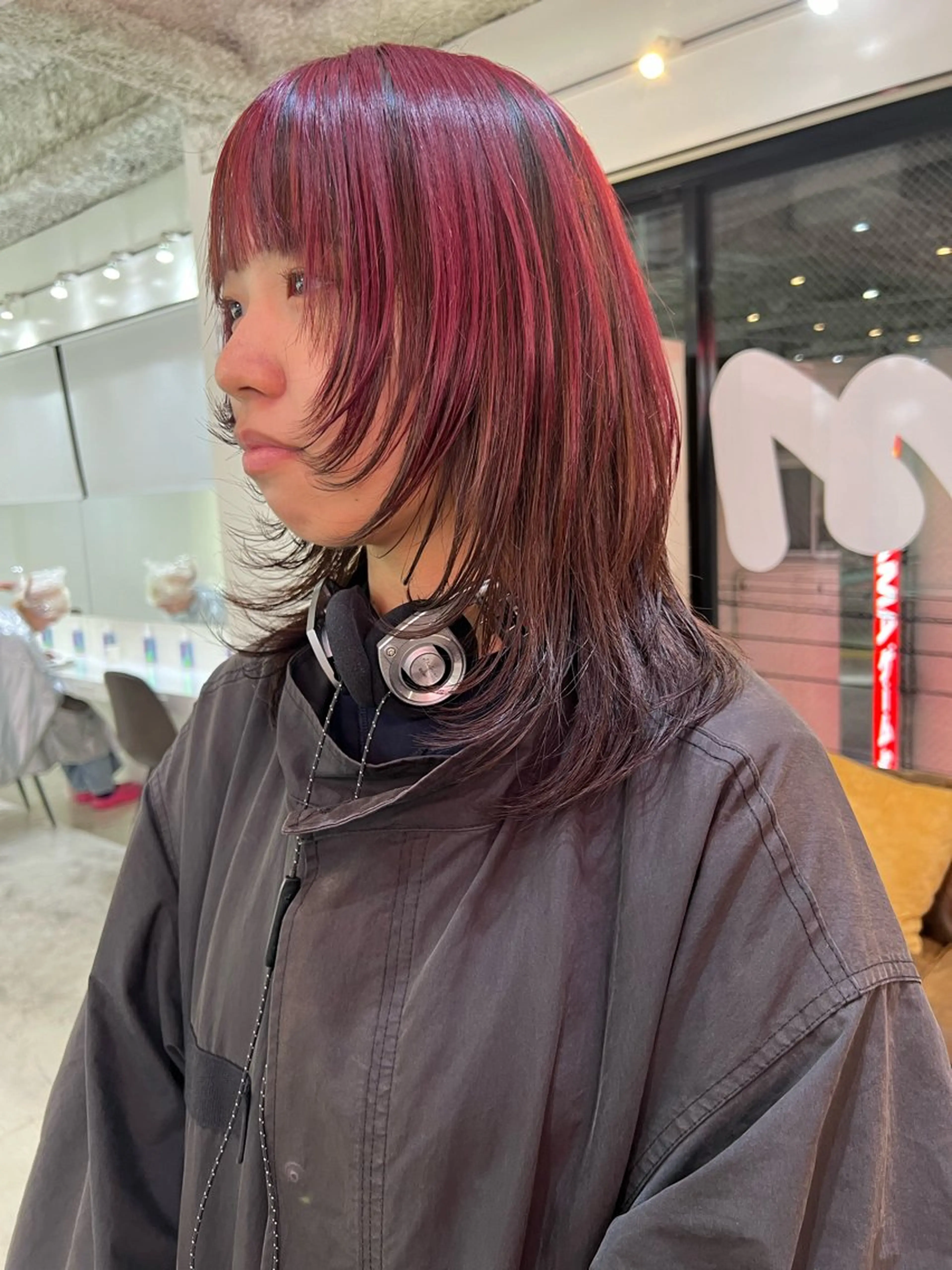 ミディアム 💥ウルフカット デザインあんな💥のヘアスタイル