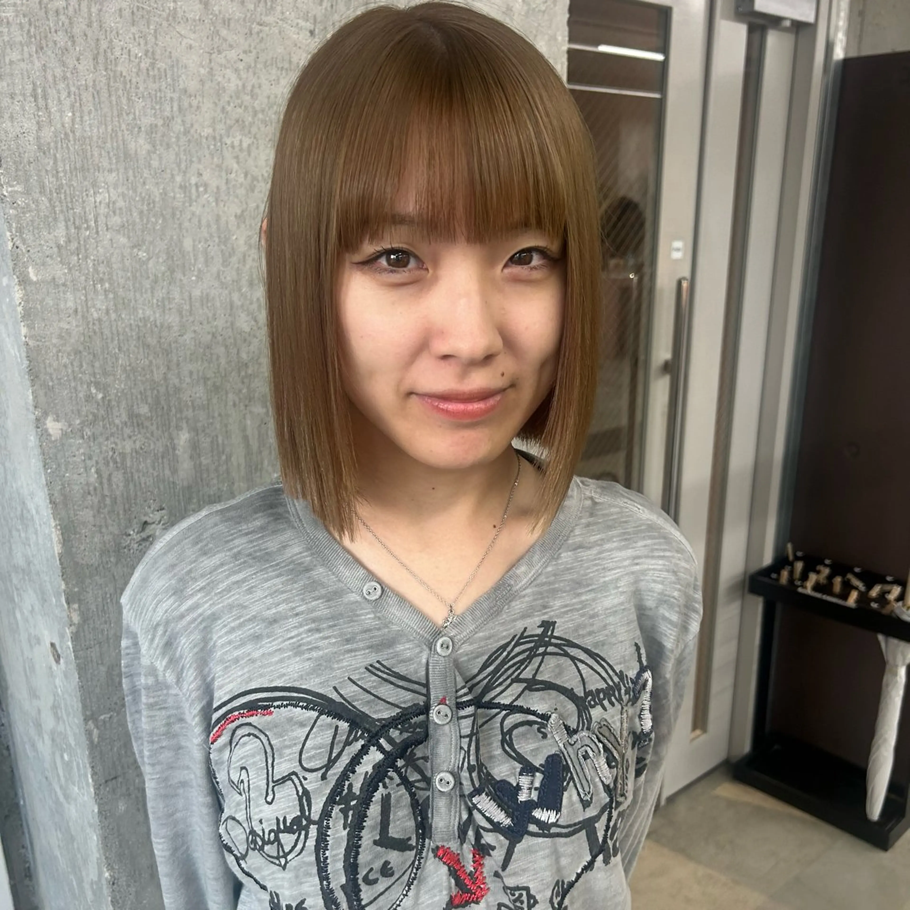 ミディアム ヘアカラー 伊藤ほのか /パーマ/オリーブのヘアスタイル