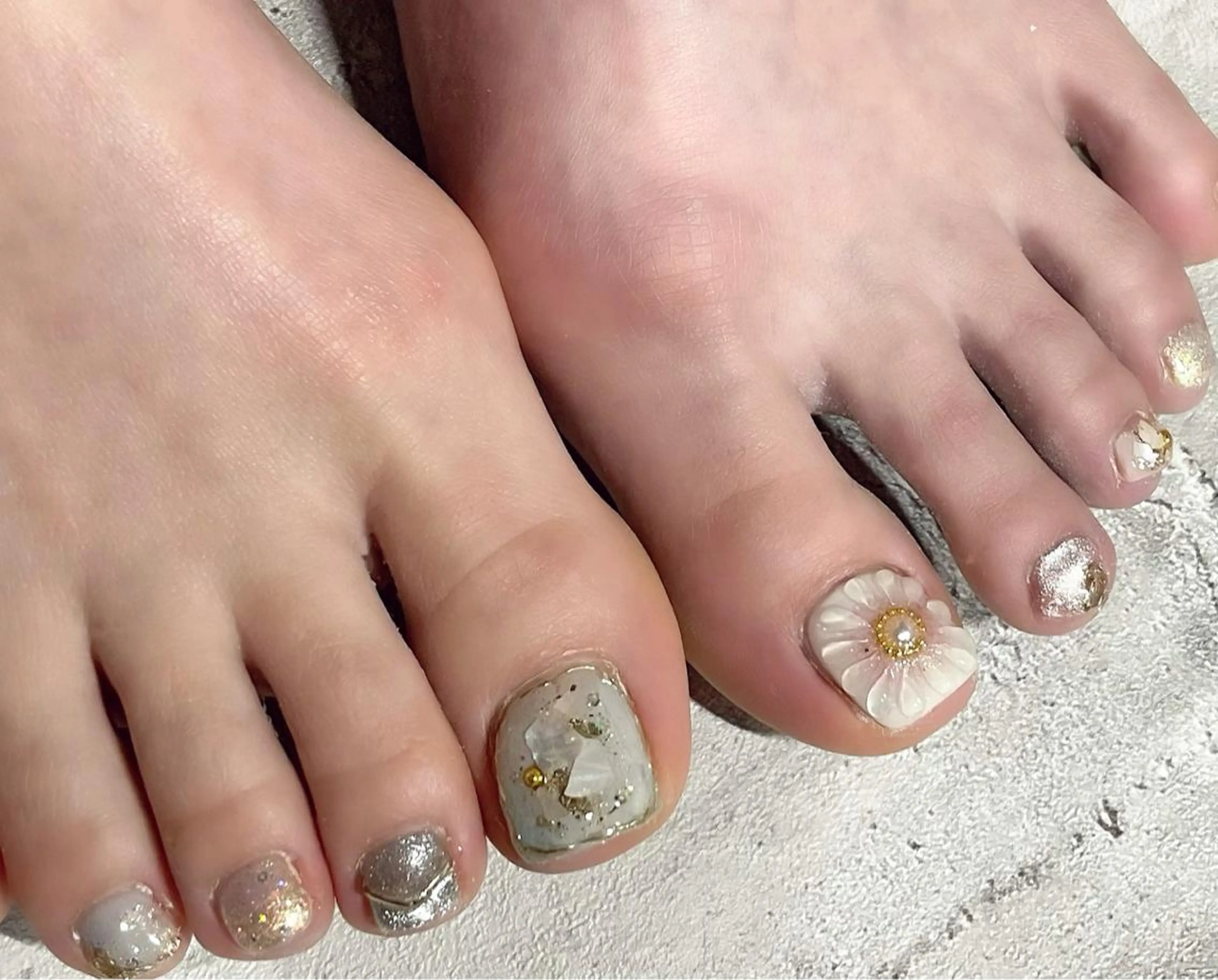 ネイル フットネイル ジェルネイル 東 千夏のネイルデザイン