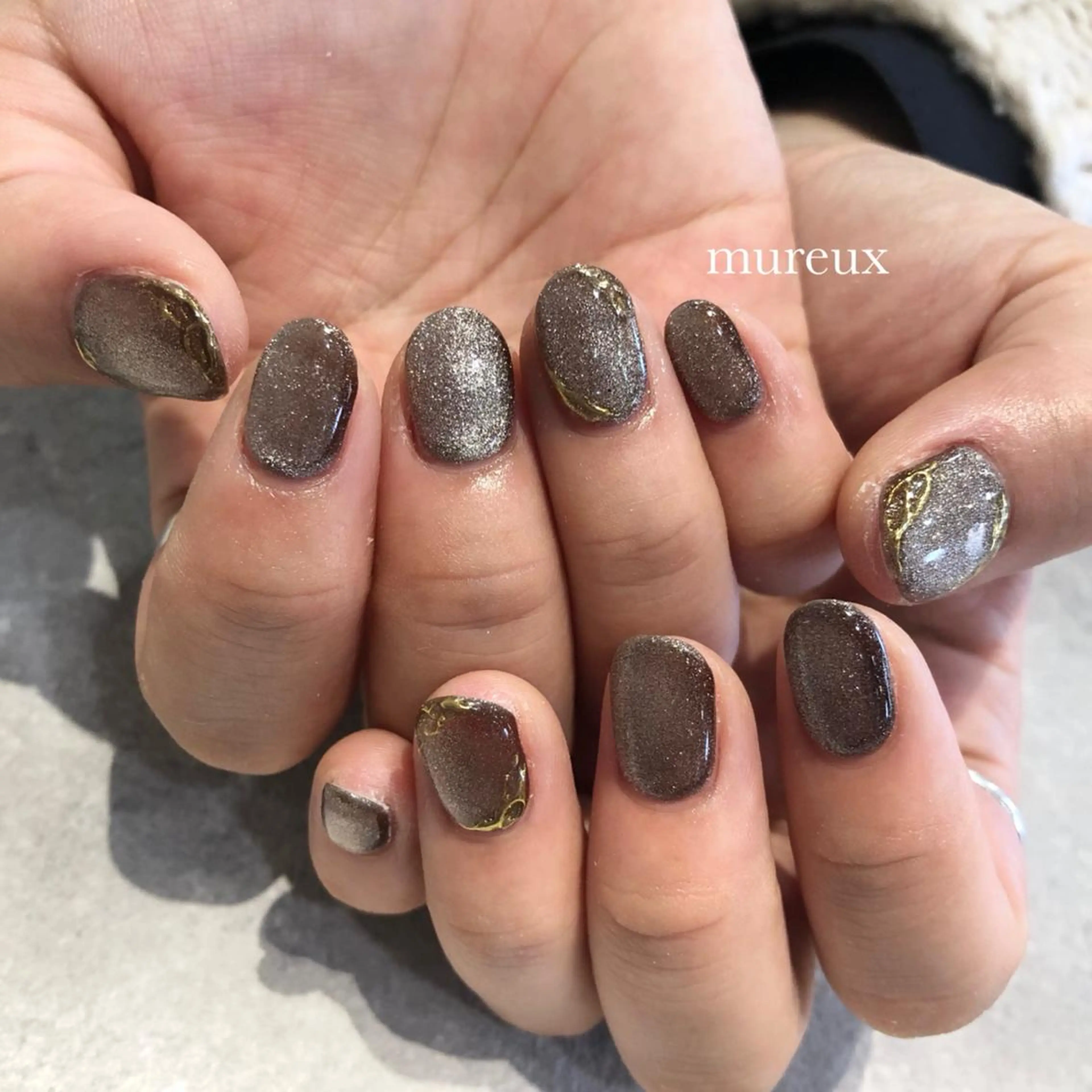 ネイル マグネットネイル ハンドネイル mureux ∵ayakaのネイルデザイン