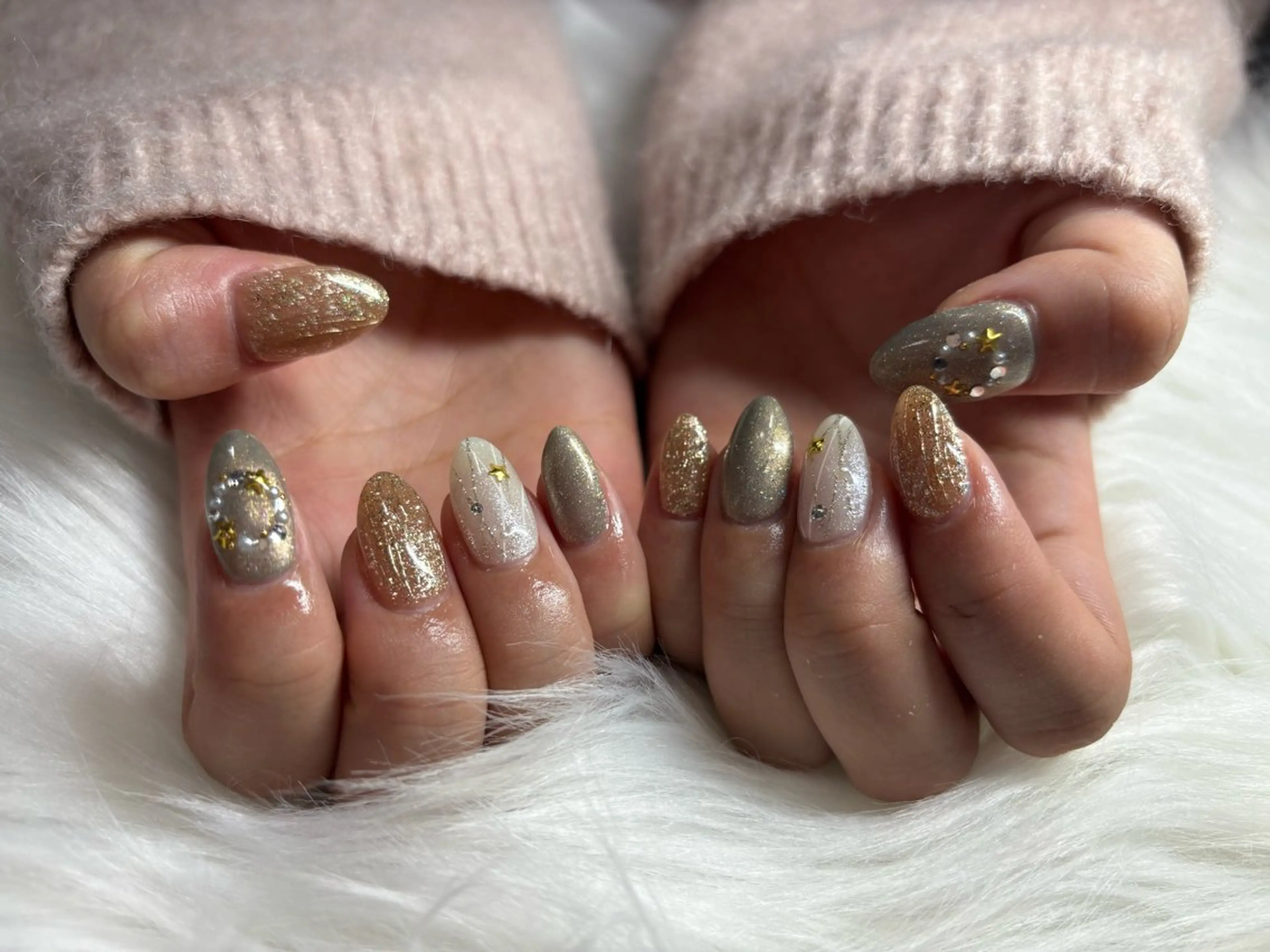 ネイル 冬ネイル クリスマス 門真市ネイルサロン♡ KUMI.HANAのネイルデザイン