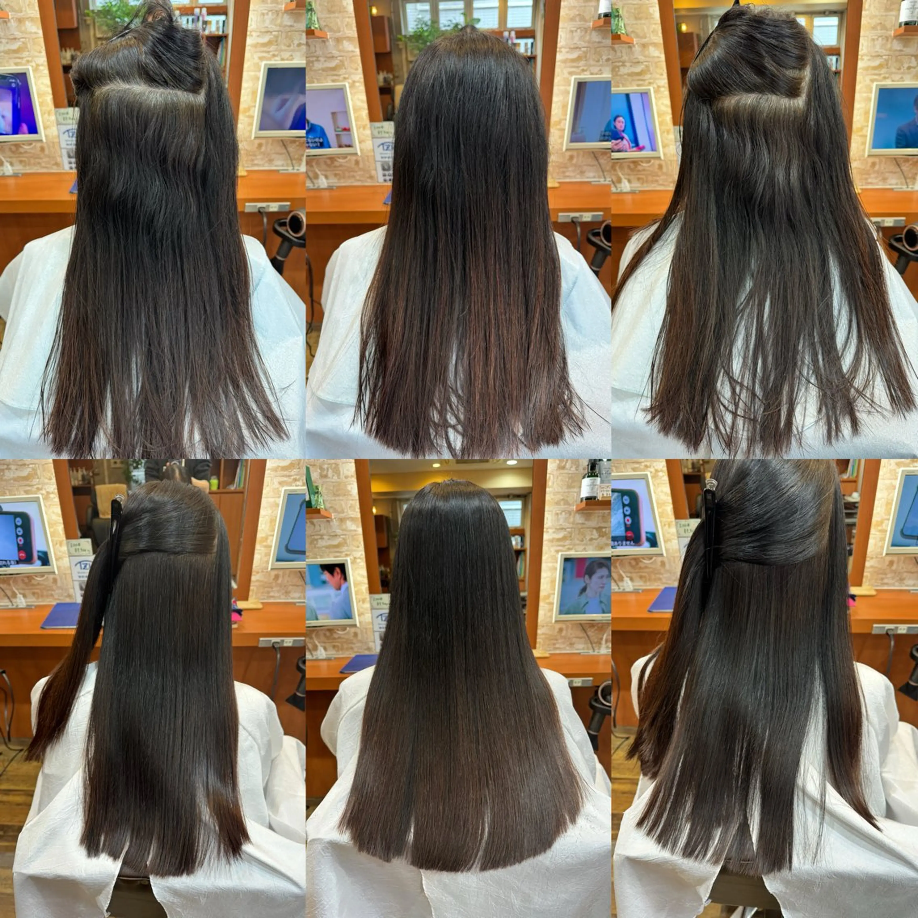 ロング 縮毛矯正 山口 博司のヘアスタイル