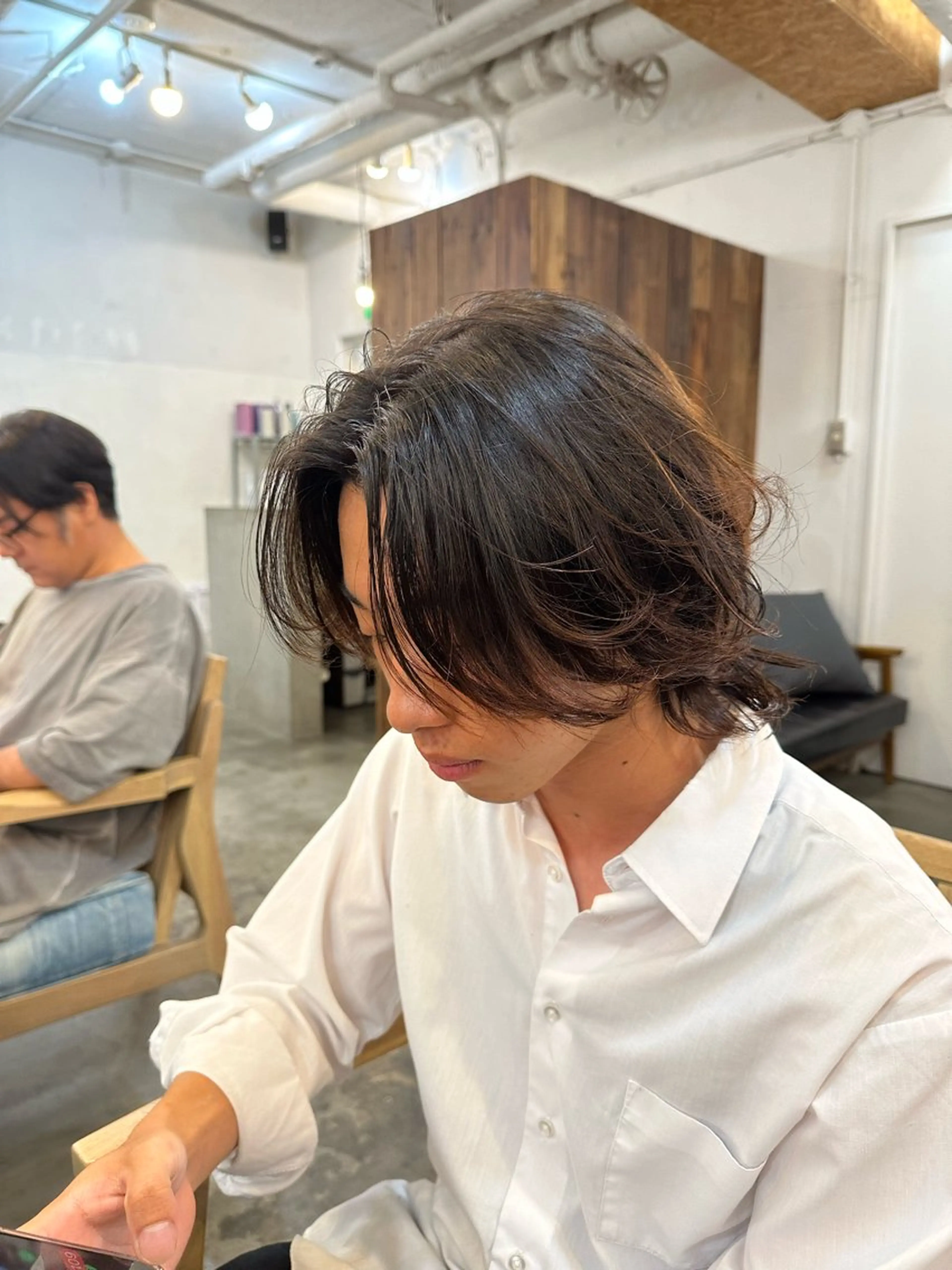 ミディアム メンズ 横浜/メンズ特化/ Farbe/田中颯斗のヘアスタイル