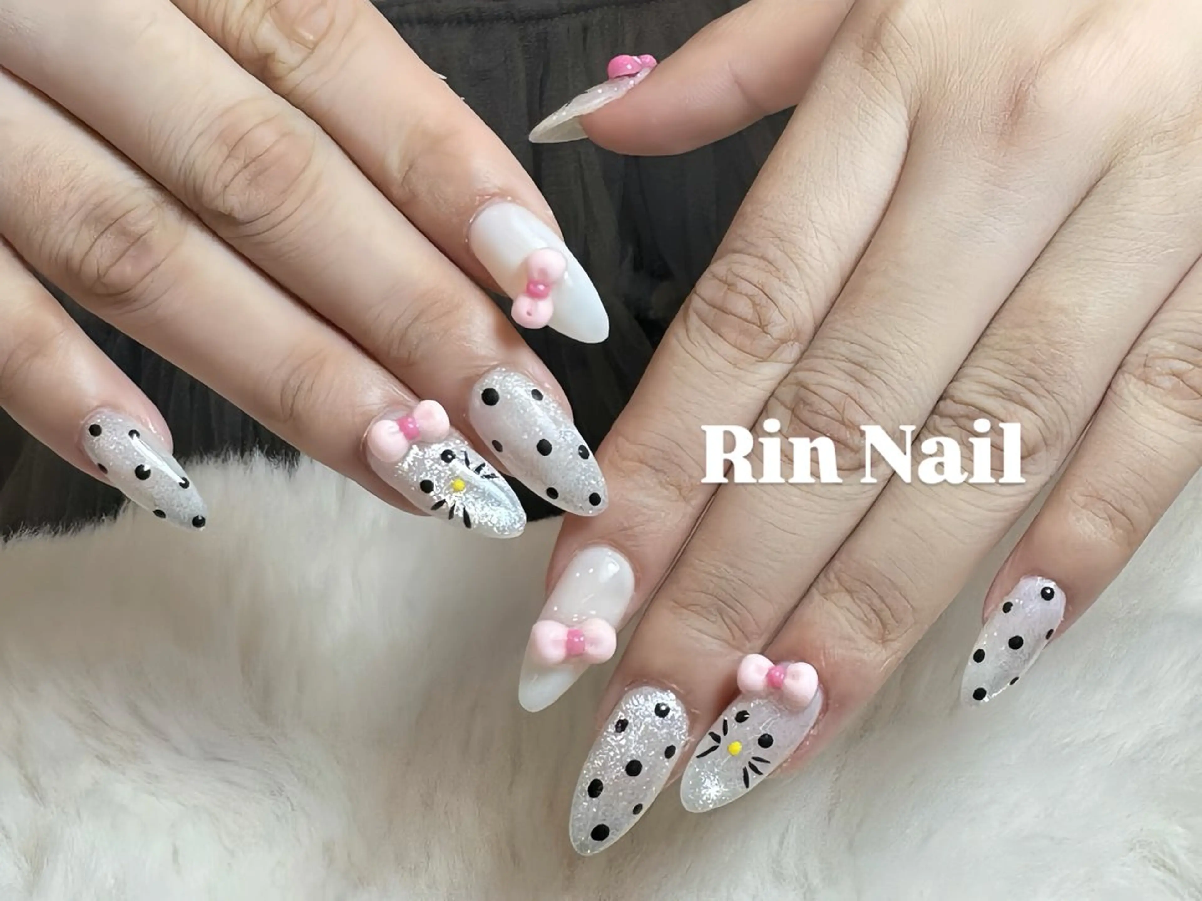 ネイル アートネイル ロングネイル スカルプネイル ネイルチップ ハンドネイル Rin Nail 新大久保店のネイルデザイン