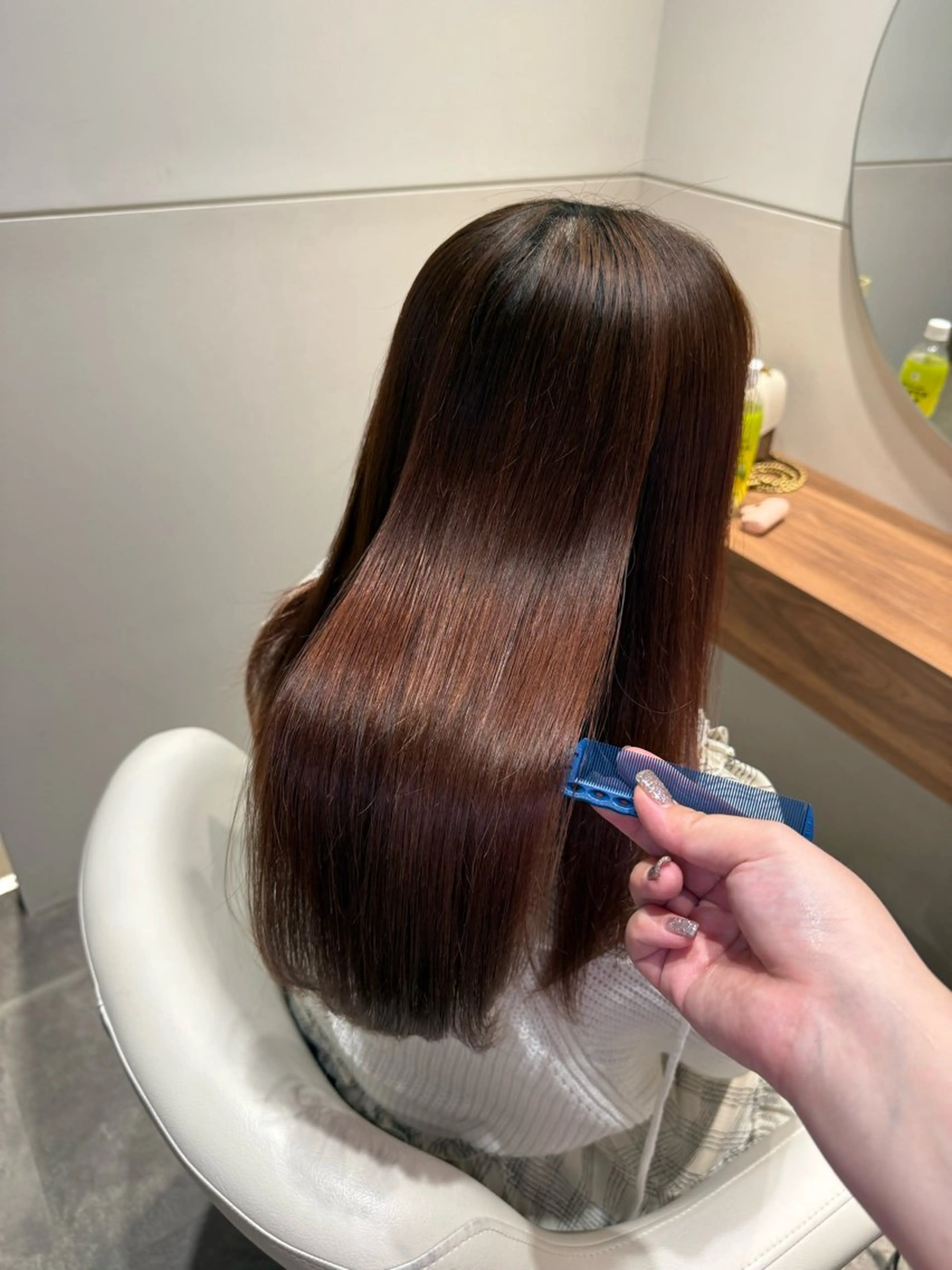 ロング パーマ ストレートパーマ カット 縮毛矯正 トリートメント オタク特化美容師💟 チバコナツのヘアスタイル
