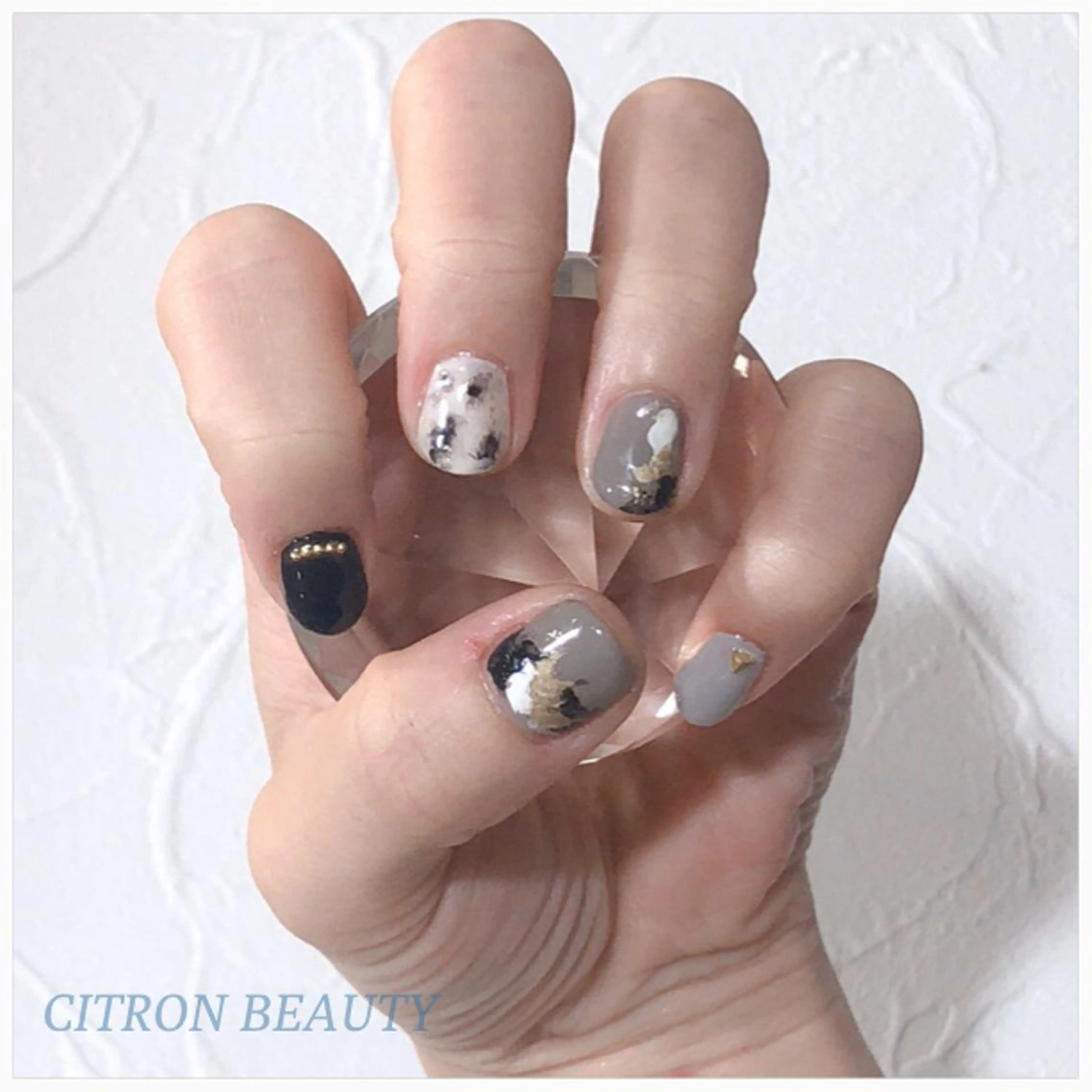 ネイル べっ甲ネイル CITRON NAIL💅練習生のネイルデザイン