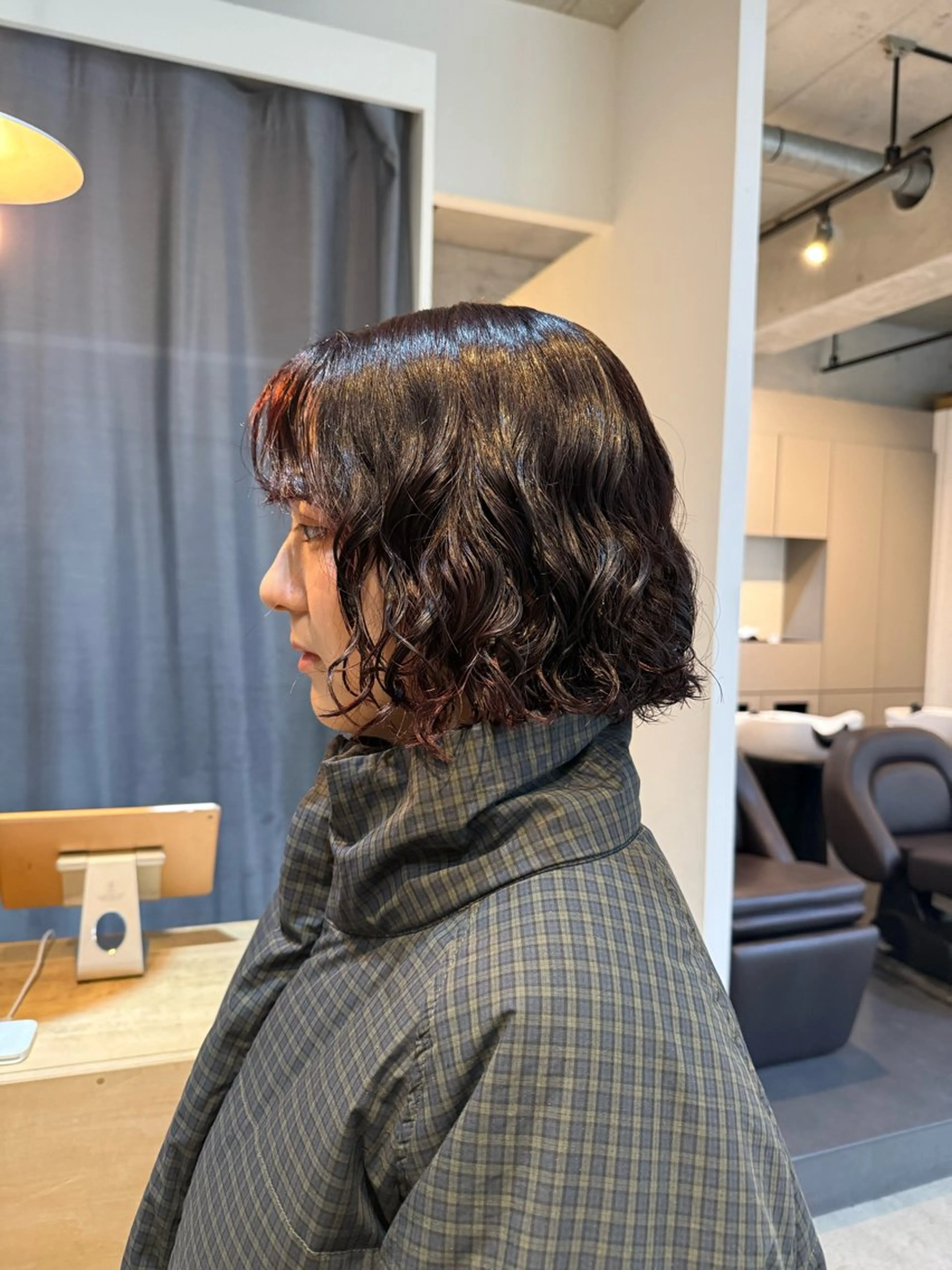 ミディアム デジタルパーマ/ ウェーブパーマ/神野のヘアスタイル