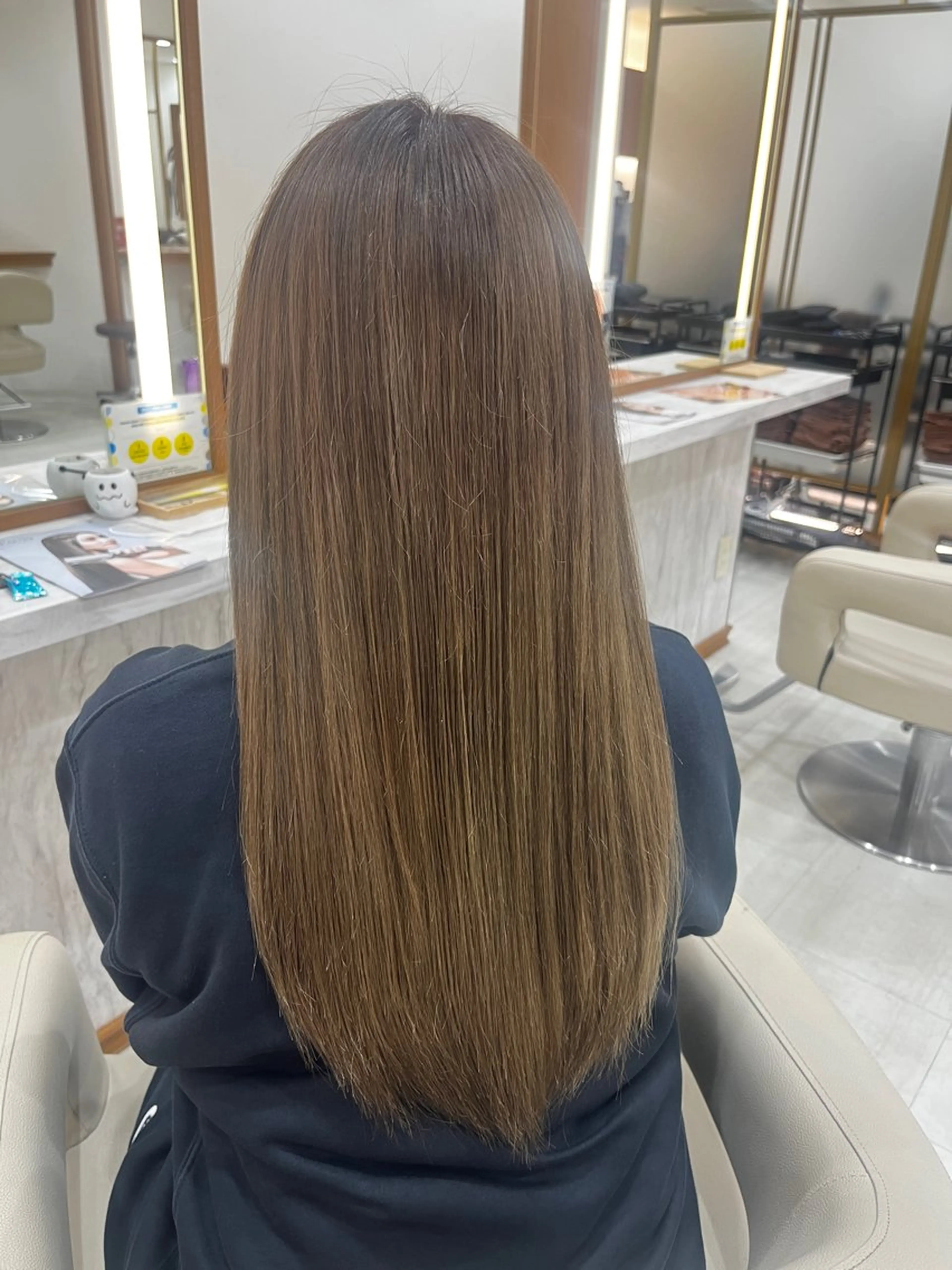 ロング カラー ヘアカラー トリートメント うる艶カラー🫧/ 武笠 友香🤍のヘアスタイル