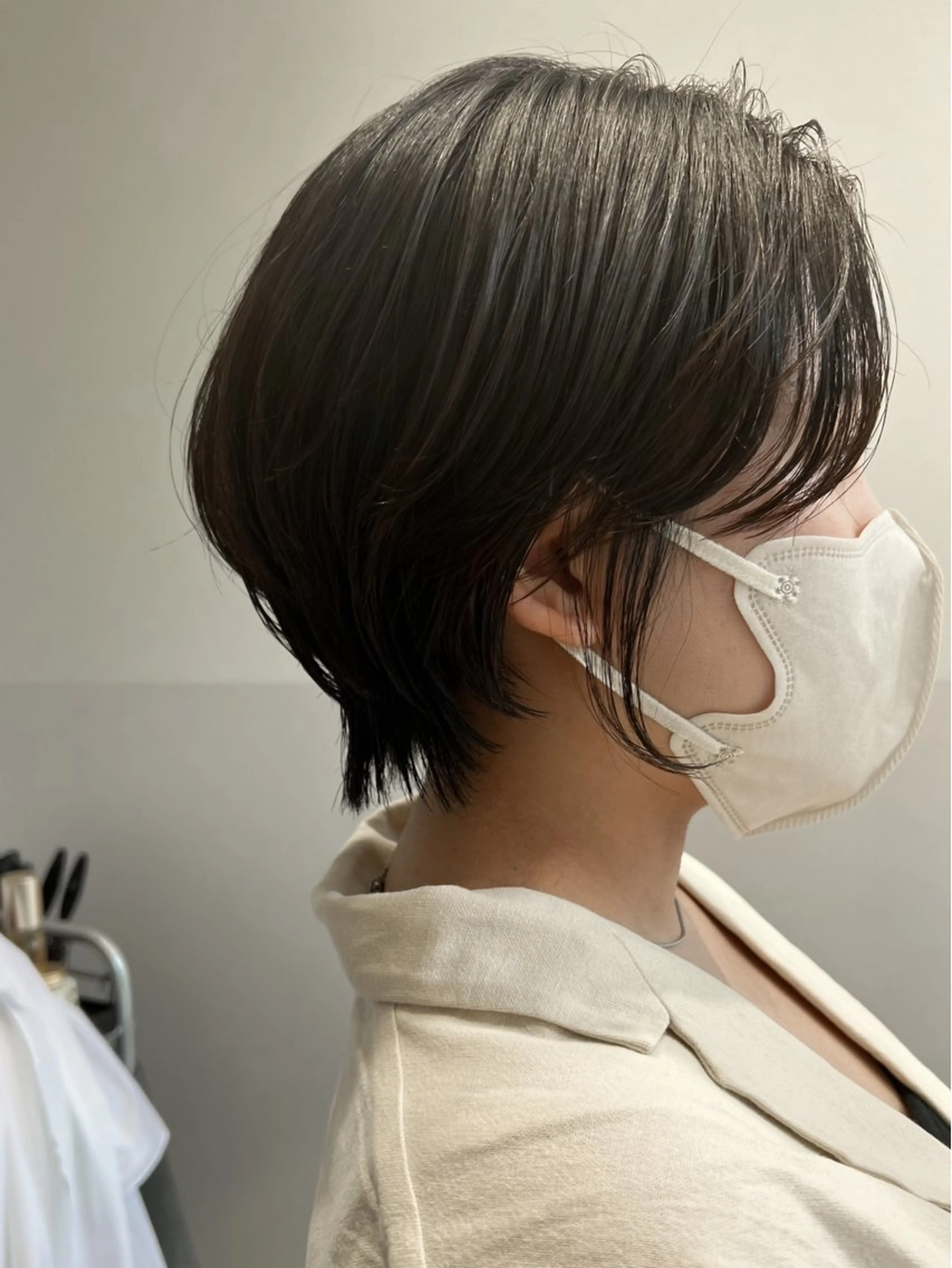 ショート くびれヘア ショートヘア カット トリートメント 樋野 亮のヘアスタイル