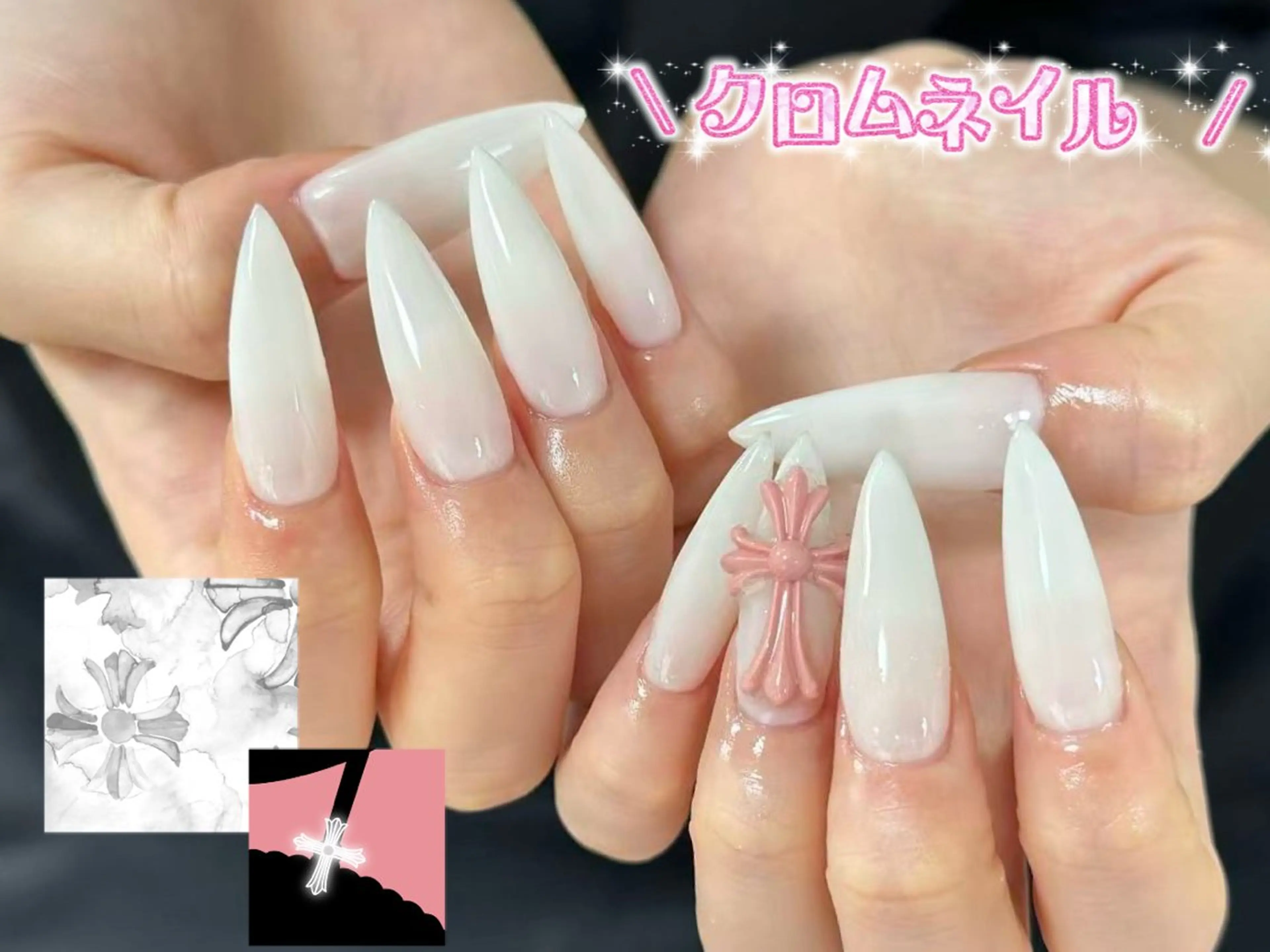ネイル 桜ネイル フレンチネイル ジェルネイル ガラスフレンチ グラデーション ハンドネイル E3 Nail Salonのネイルデザイン
