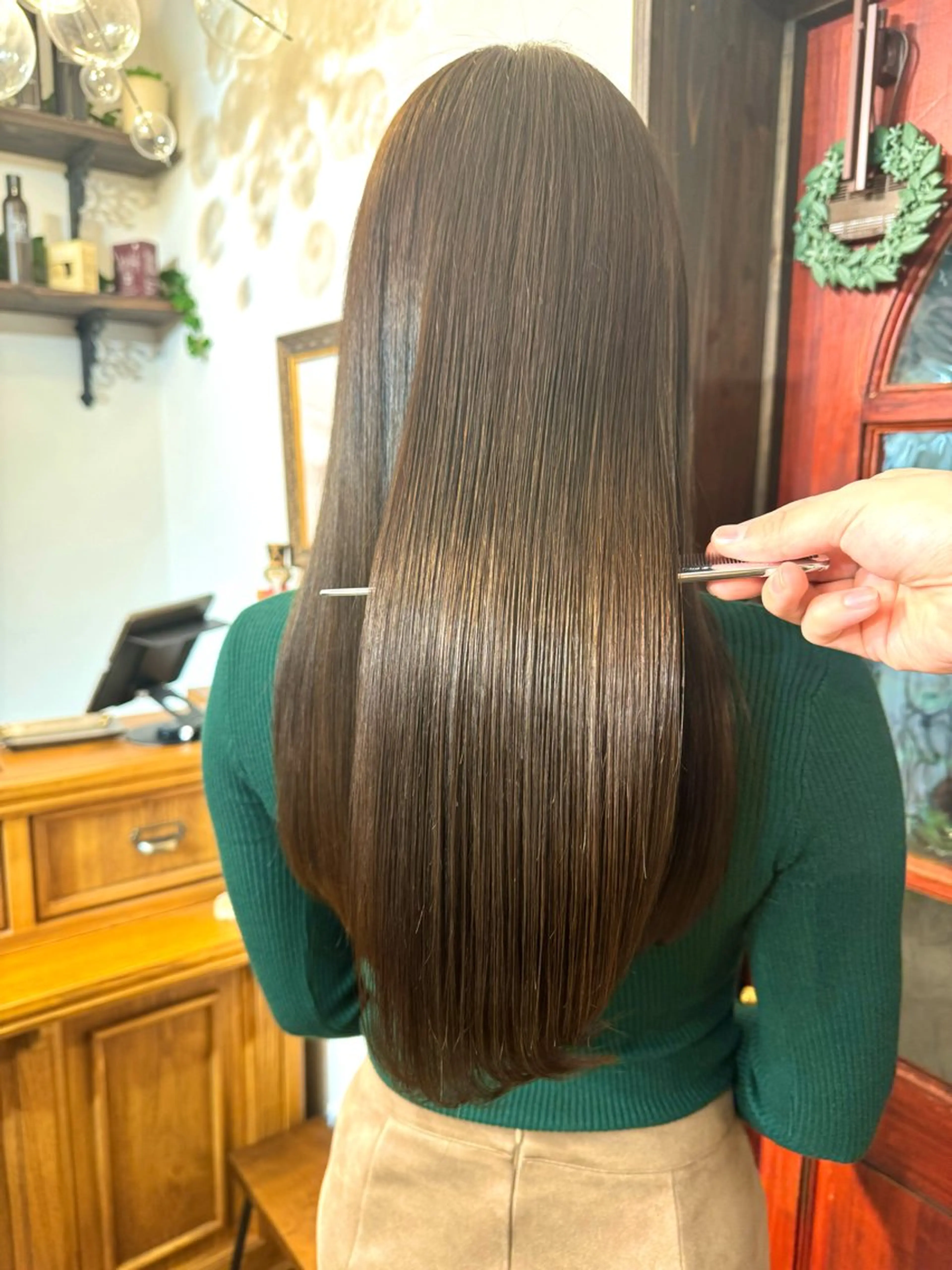 ロング カット 縮毛矯正 トリートメント 伏田 遼馬のヘアスタイル