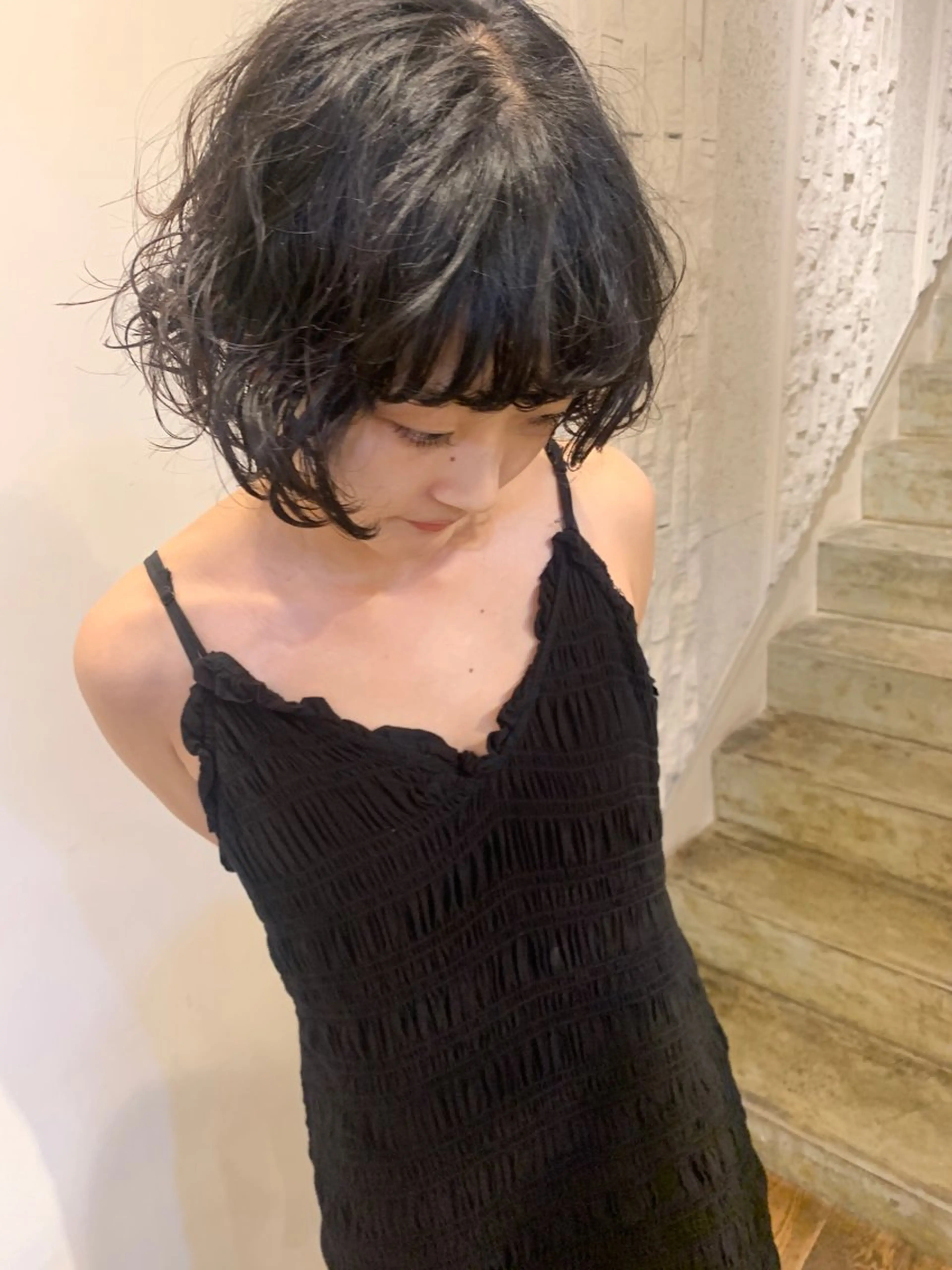 ミディアム パーマ 【takk】 ナカヤママサヨシのヘアスタイル