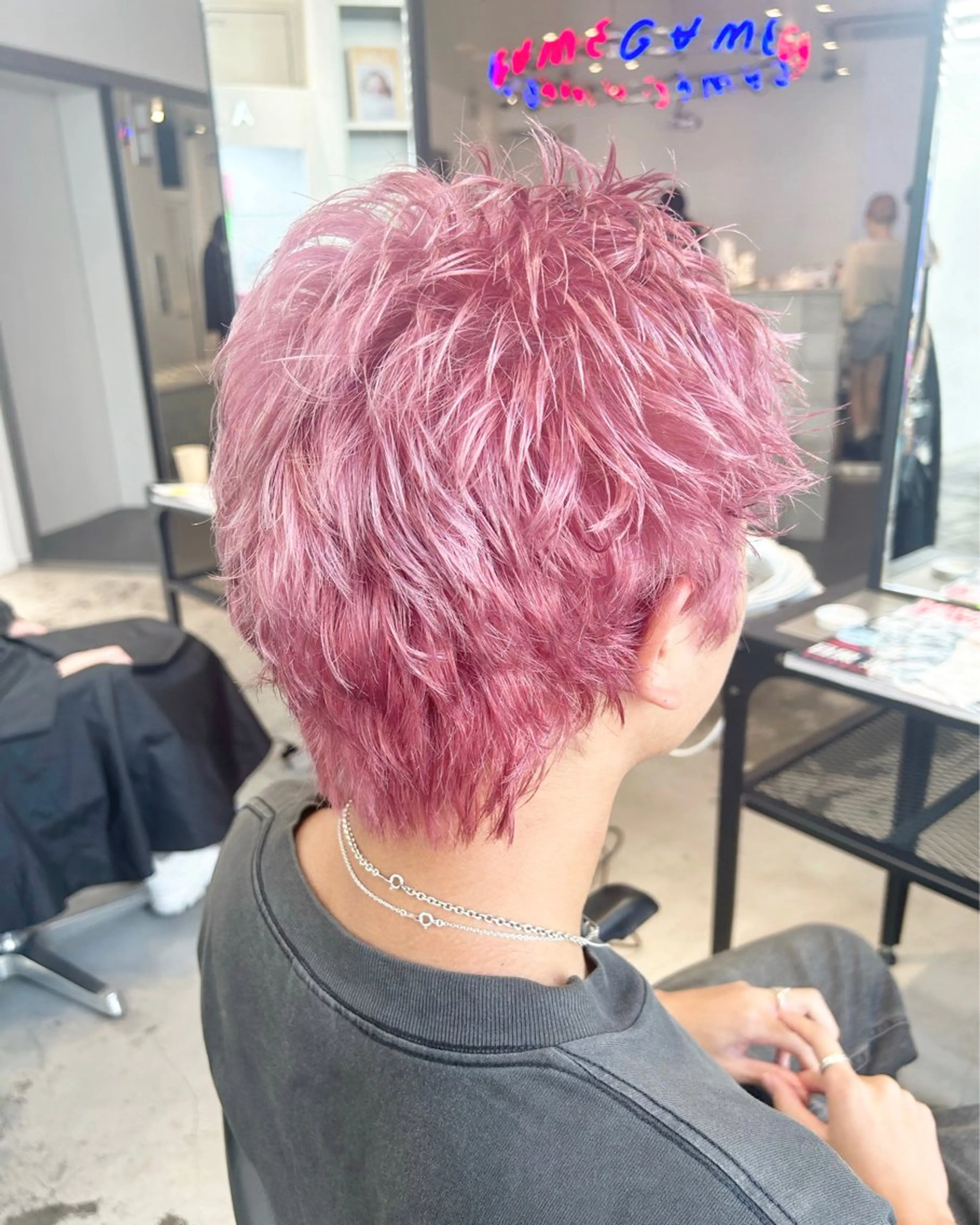 カラー ブリーチ ピンクカラー ホワイトピンク 🤍垢抜け♡透明感 カラーmoeka🤍のヘアスタイル