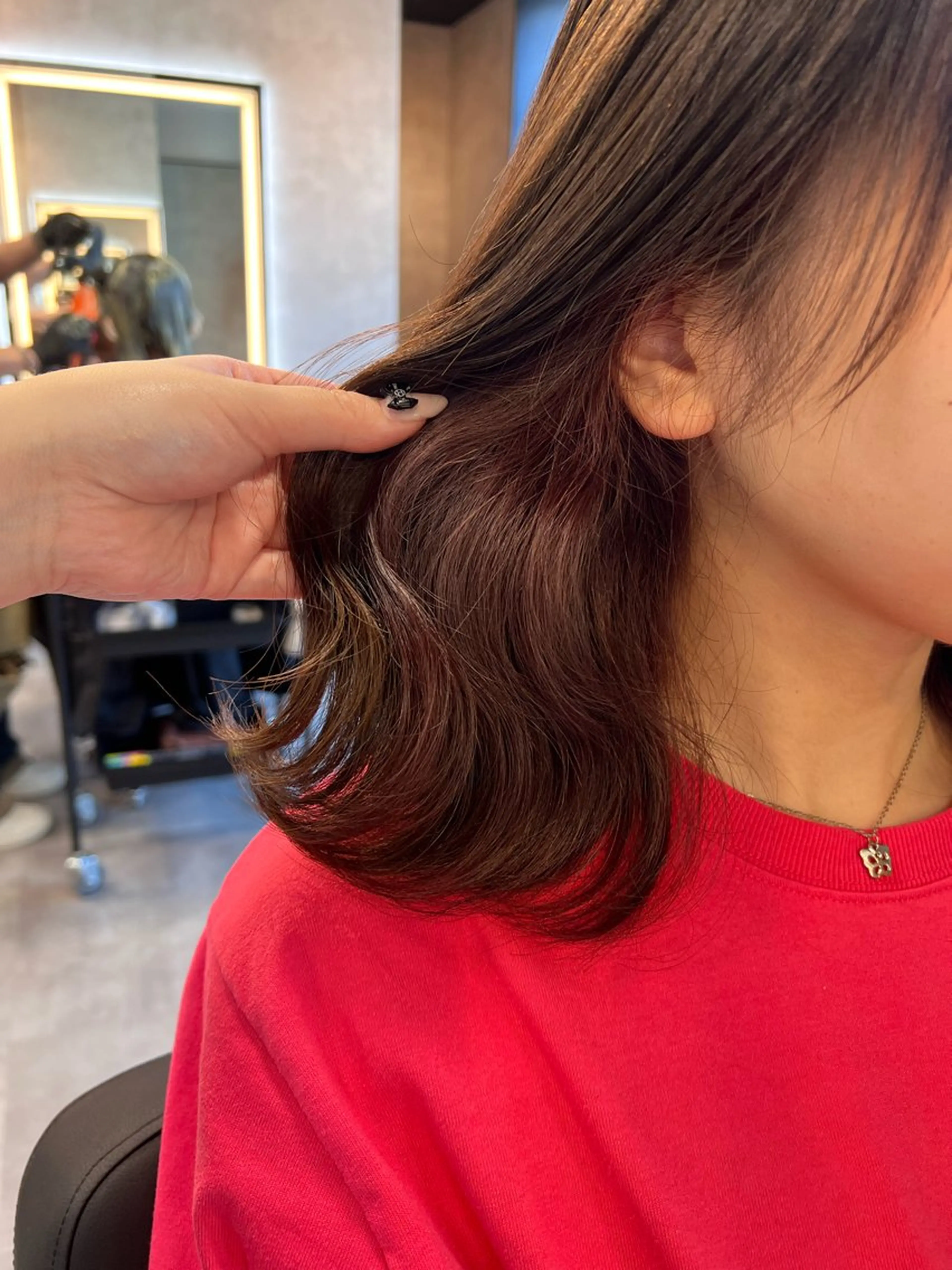 ミディアム カラー 💖札幌カラー 指名No.1💖玲奈のヘアスタイル