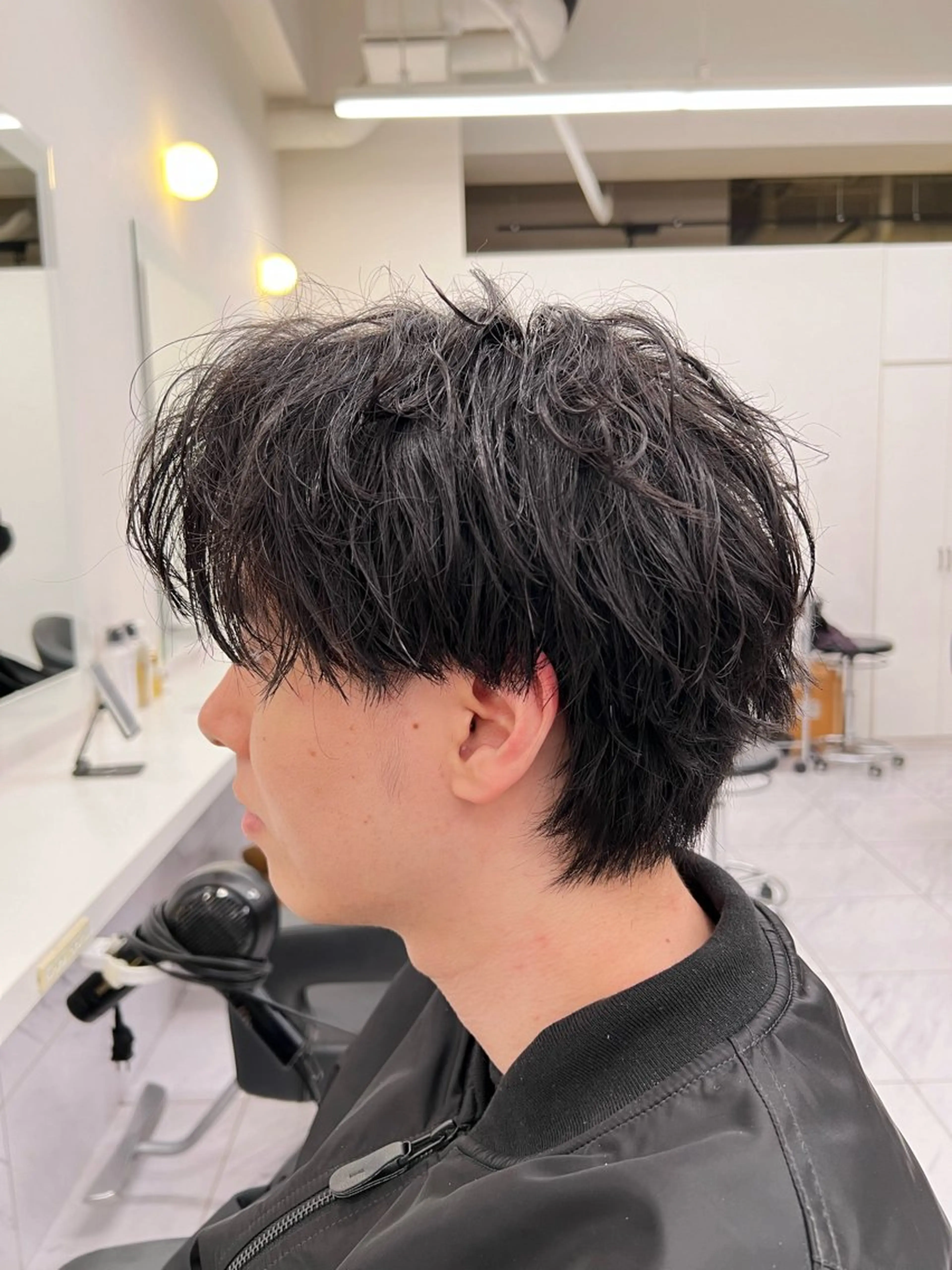 ショート メンズ 韓国風艶髪🎀 暖色カラー🤍のヘアスタイル