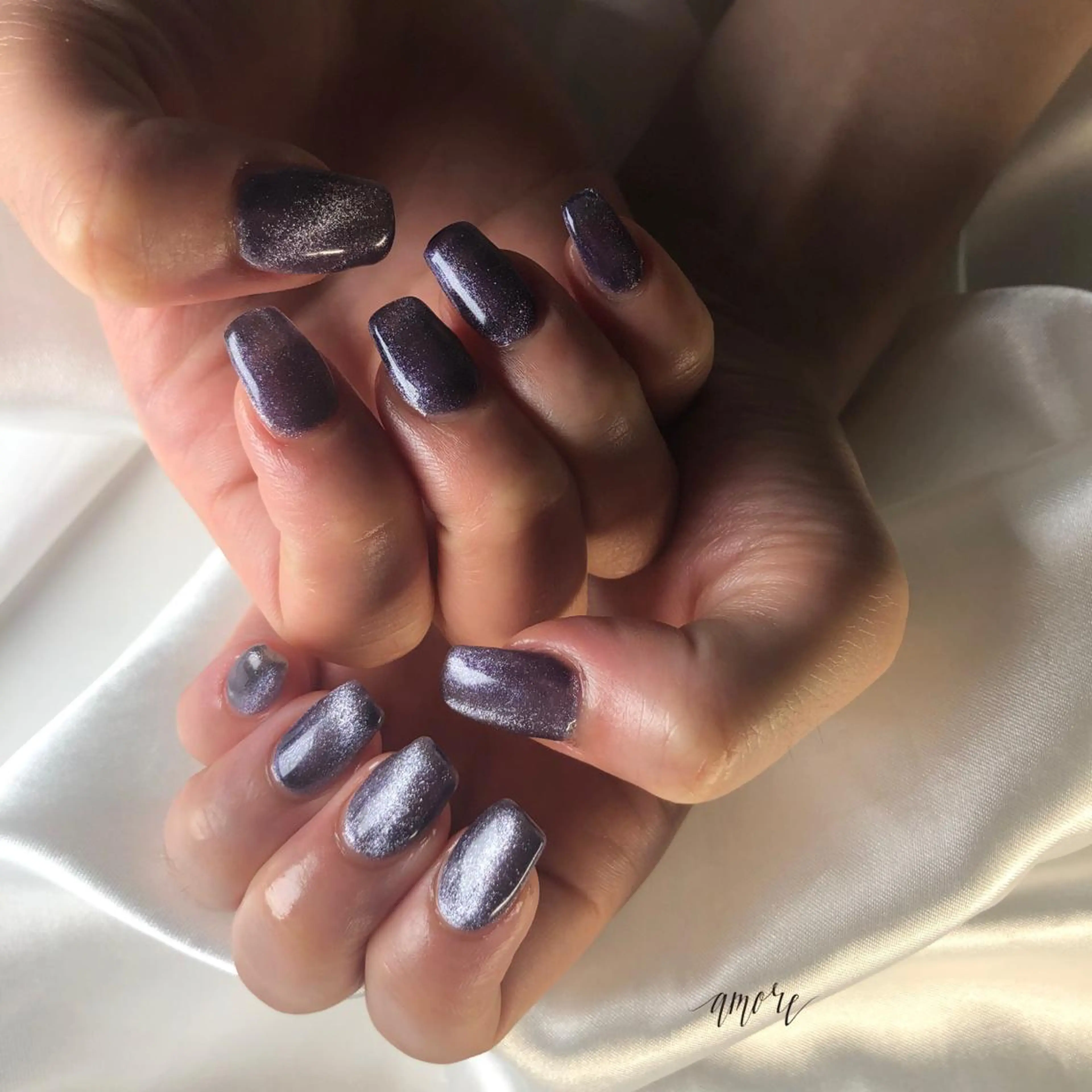 ネイル ジェルネイル 氷ネイル・うるうるネイル マグネットネイル ミラーネイル ニュアンスネイル You kyehwaのネイルデザイン