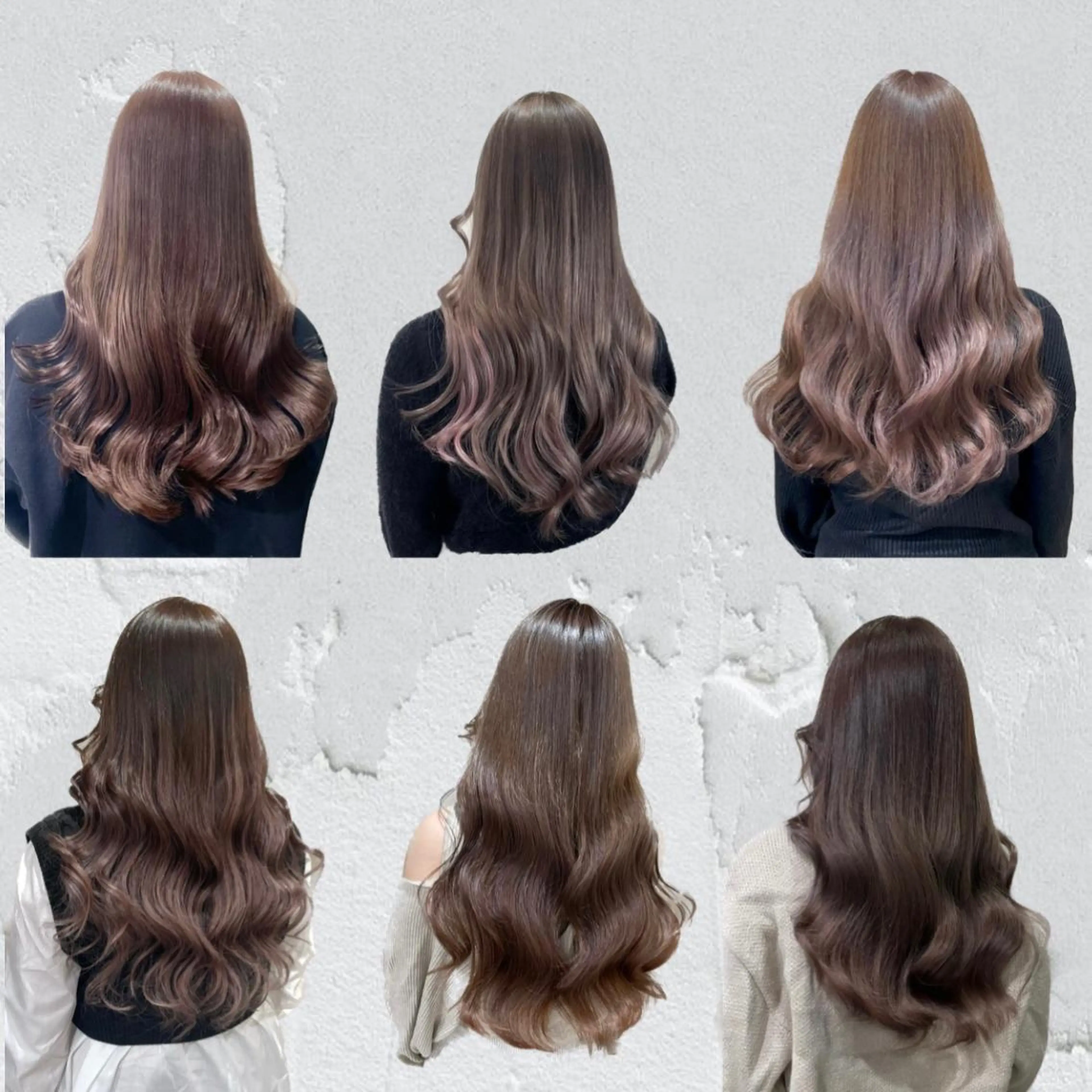 ロング カラー ダブルカラー グレージュ ヘアカラー トリートメント ヘッドスパ 🦋美髪／エクステ 🦋アベイクミのヘアスタイル