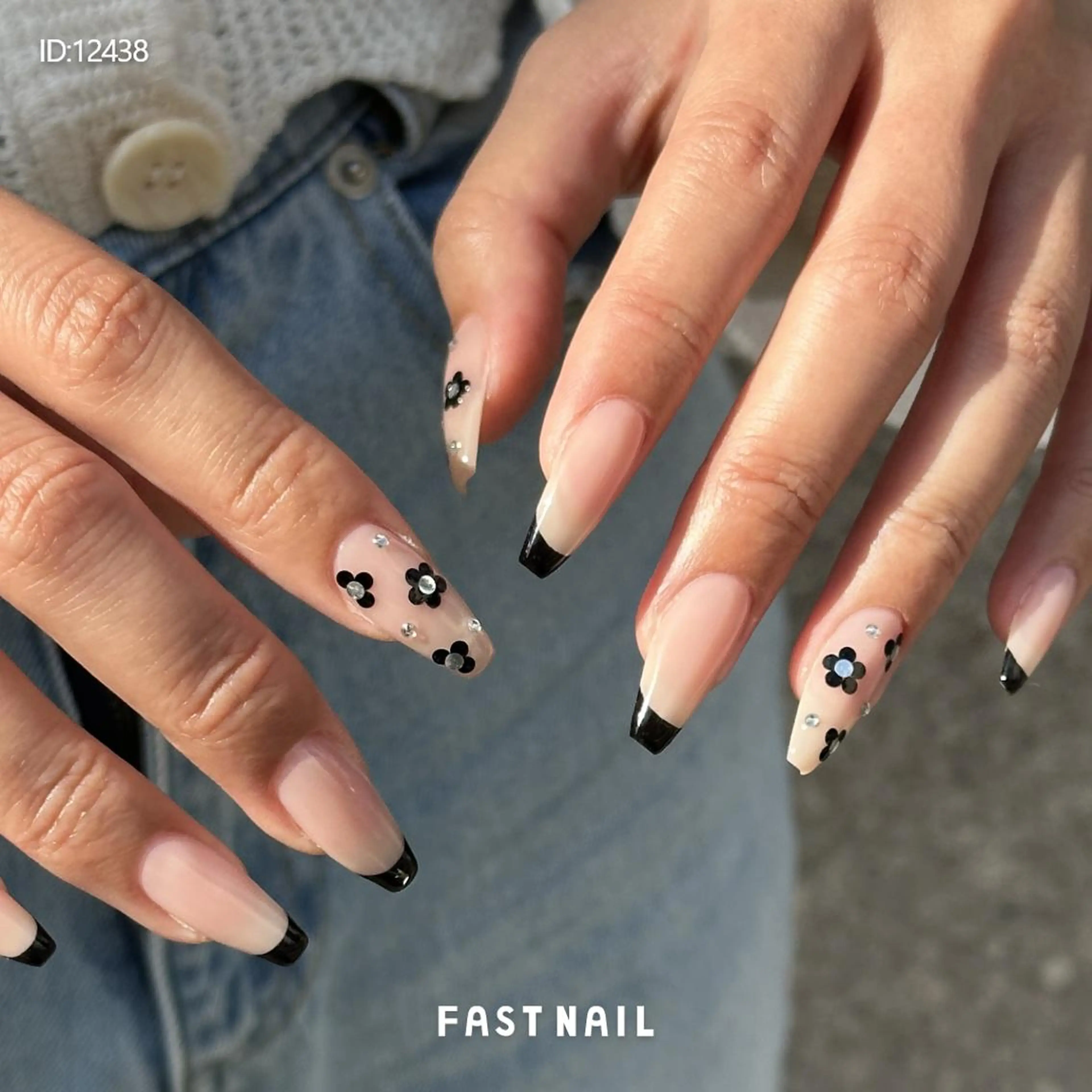 ネイル フラワーネイル フレンチネイル ジェルネイル パラジェル ソフトジェル ハンドネイル FASTNAIL 上野店のネイルデザイン