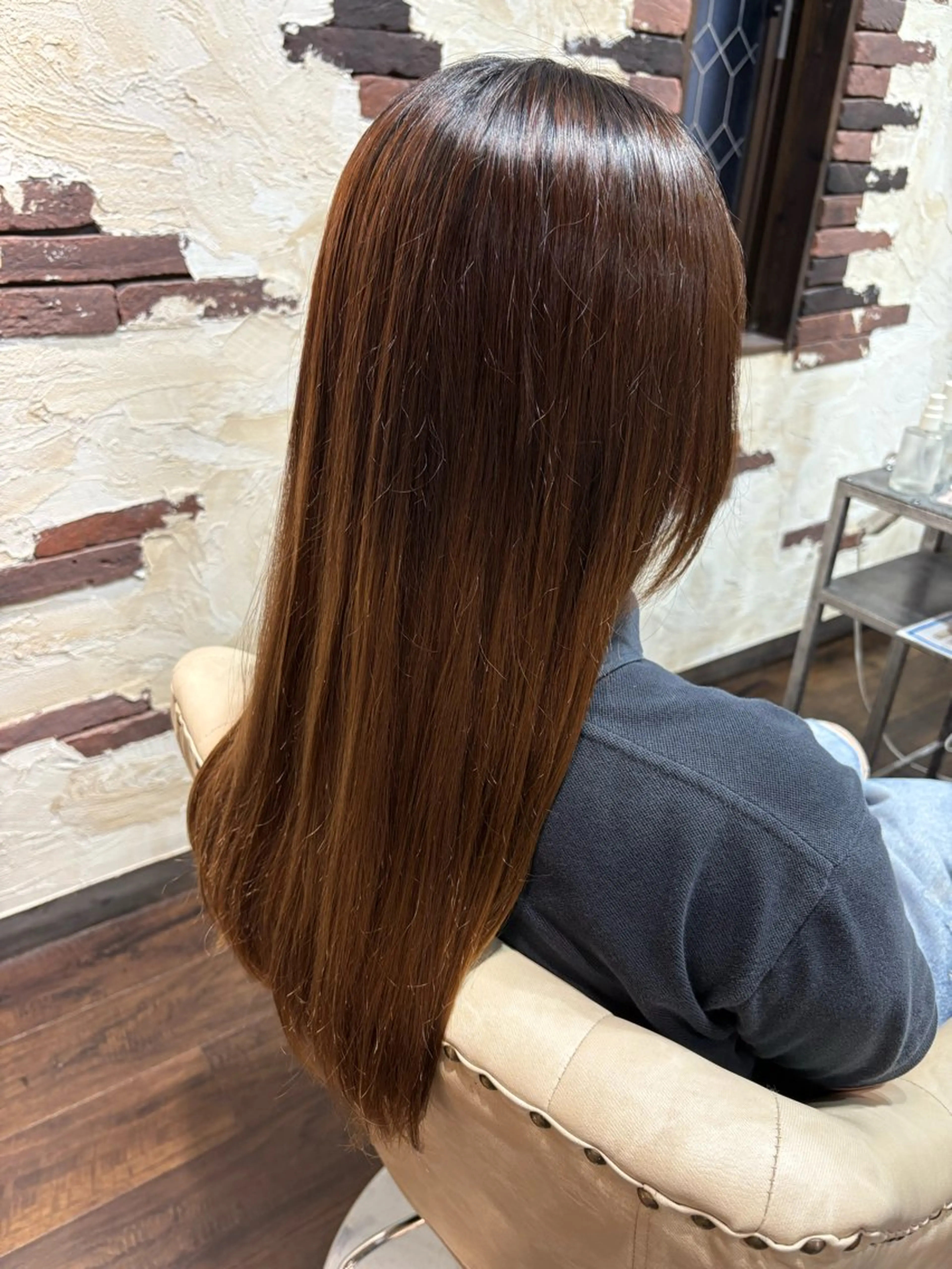 ロング パーマ ストレートパーマ 君塚幸奈 /Calbariのヘアスタイル