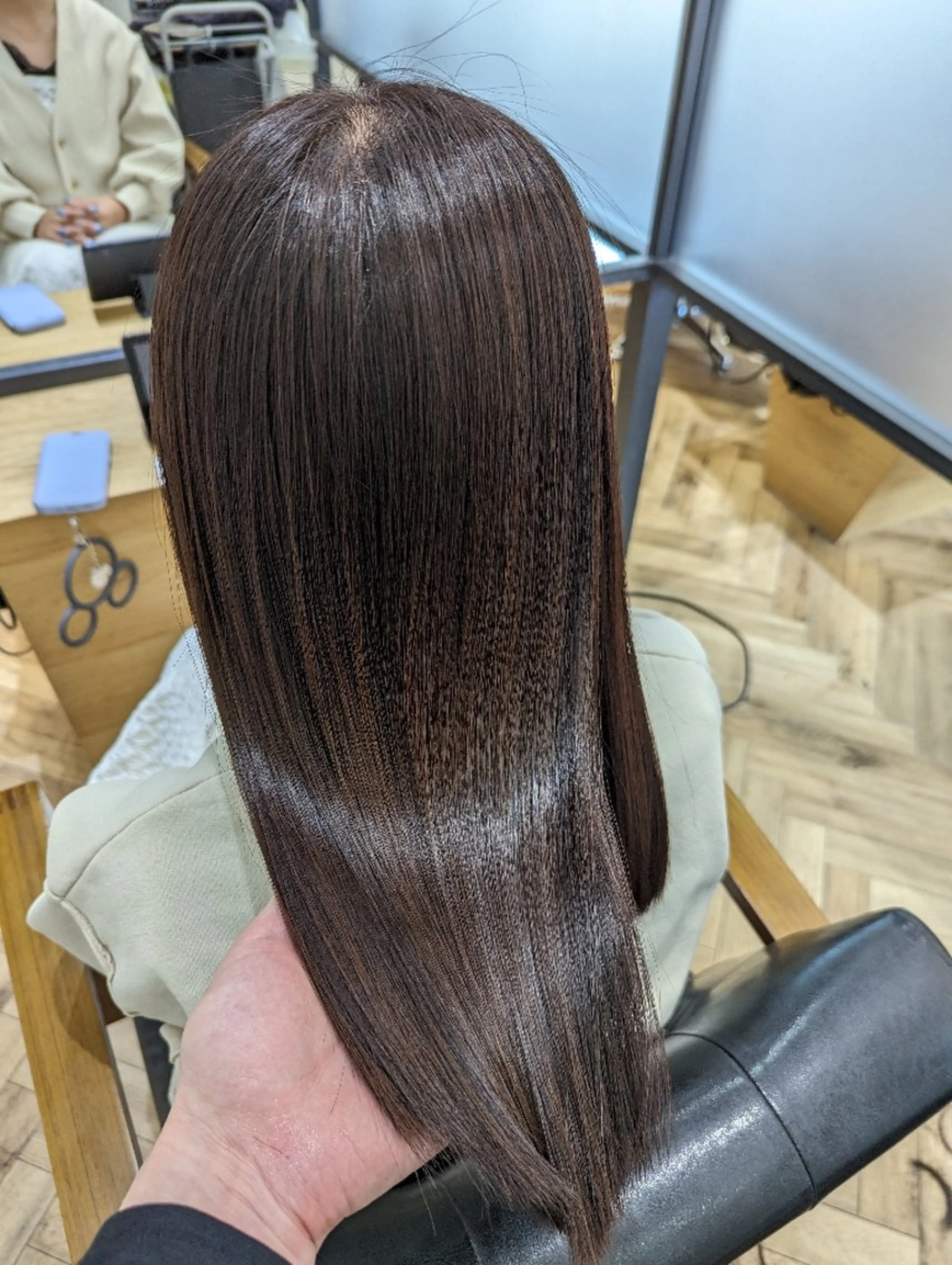 ロング カラー くせ毛 ✨METEO導入店✨ 髪質改善×縮毛矯正のヘアスタイル