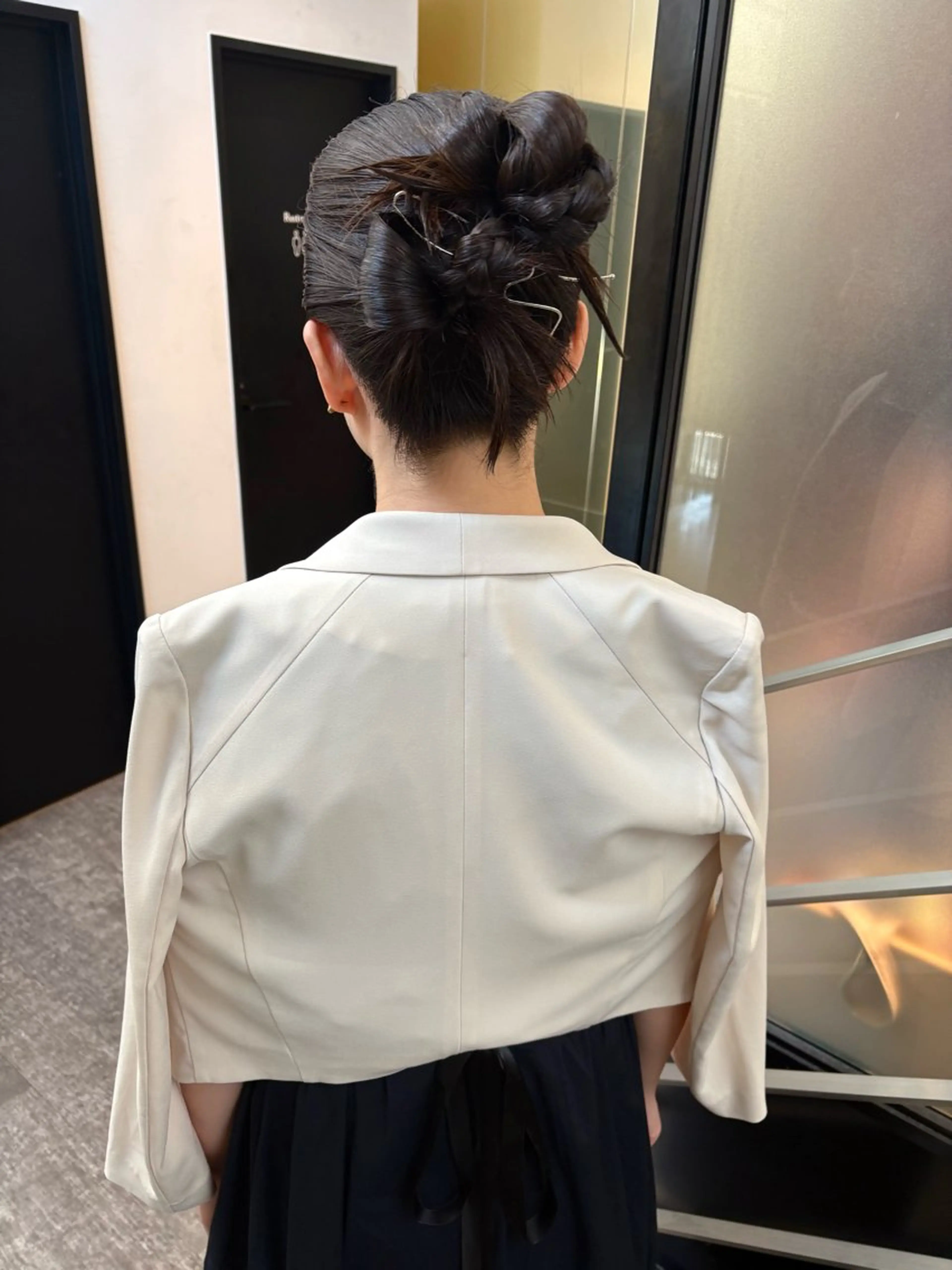 ミディアム ヘアアレンジ ヘアセット mao ｜ 柔らか艶カラー🫧のヘアスタイル