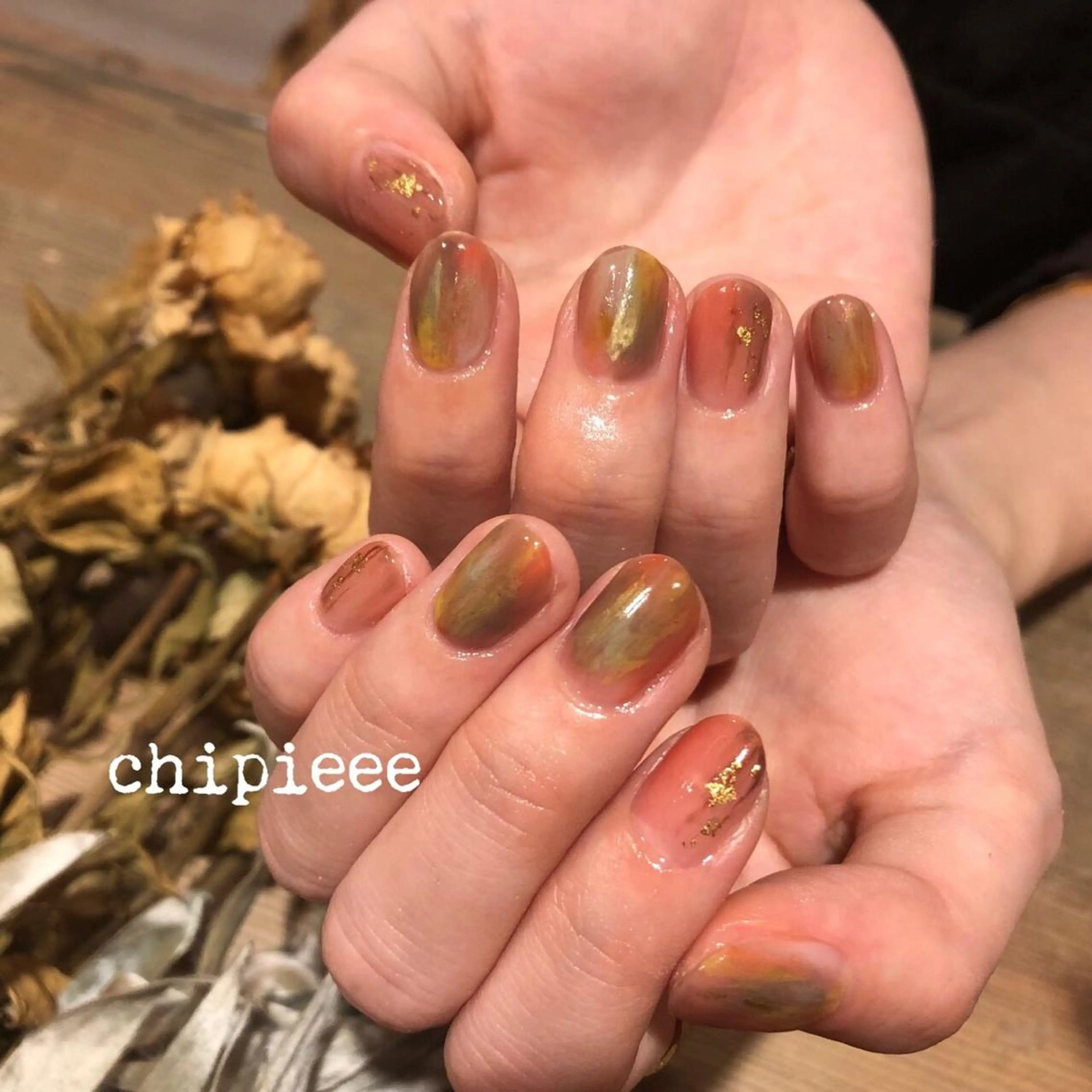 ネイル ニュアンスネイル revia所属・ERI Nailistのネイルデザイン