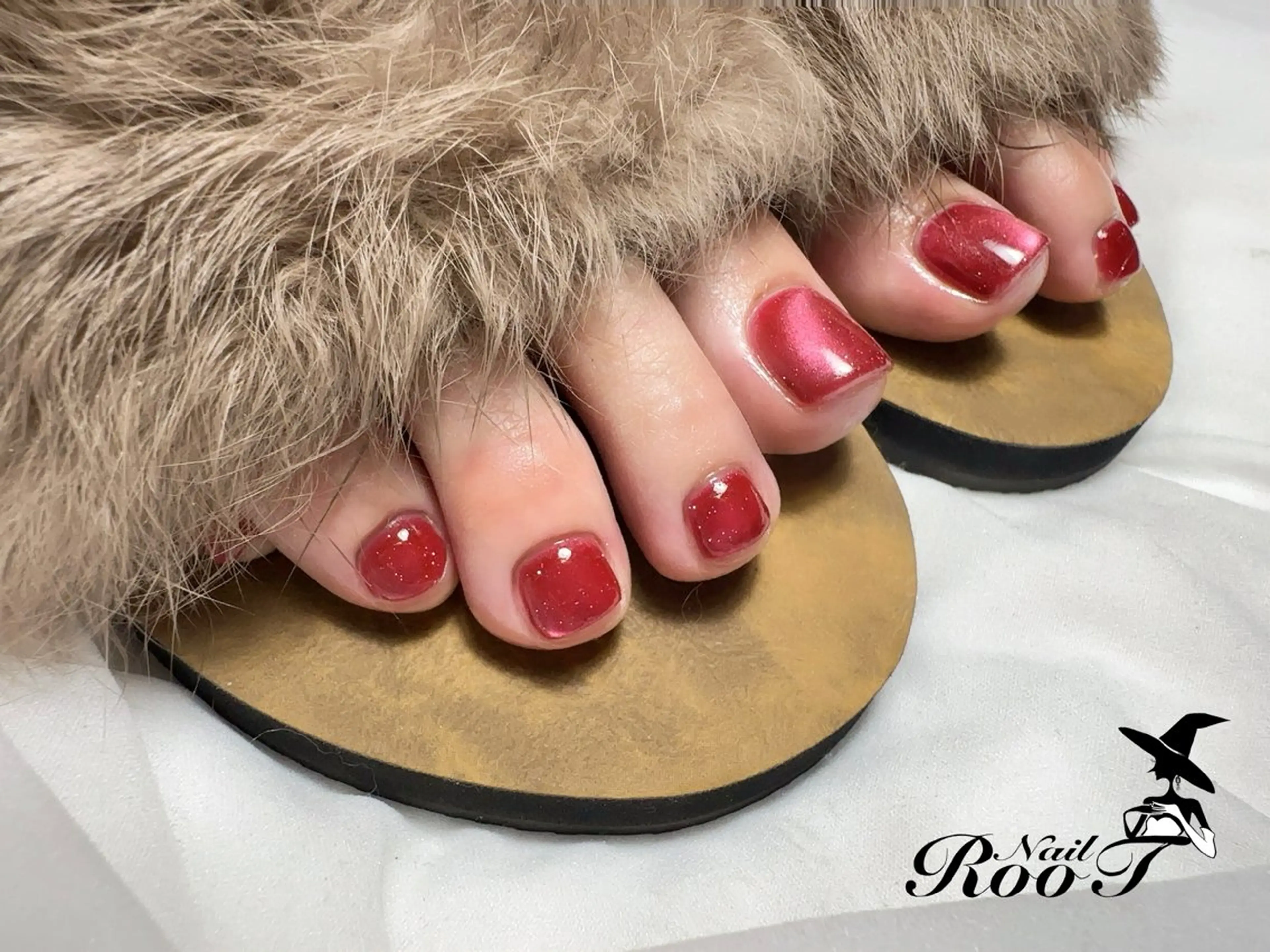 ネイル マグネットネイル フットネイル RooT Nailのネイルデザイン