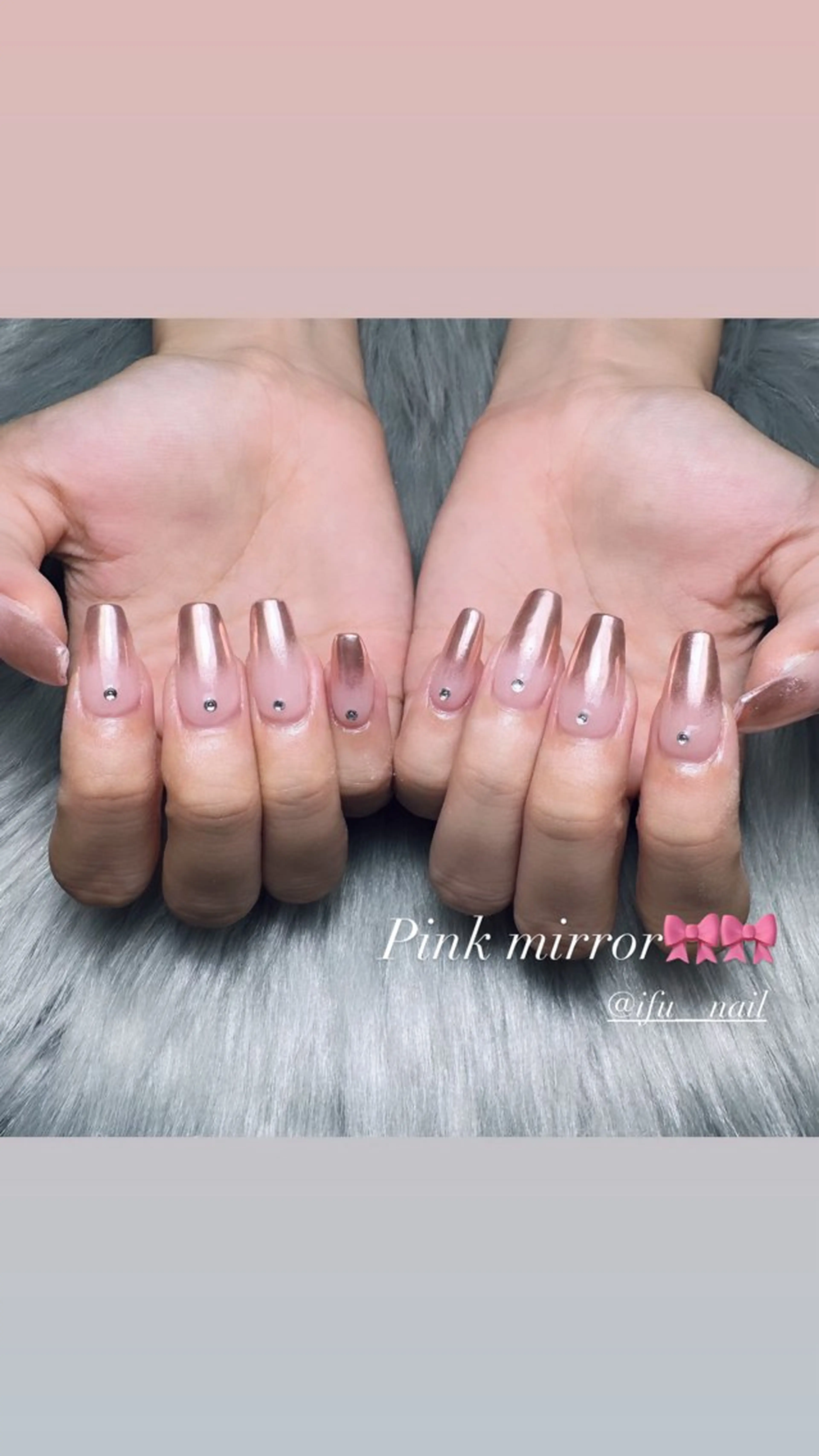ネイル ミラーネイル ワンカラーネイル ハンドネイル If Nailのネイルデザイン