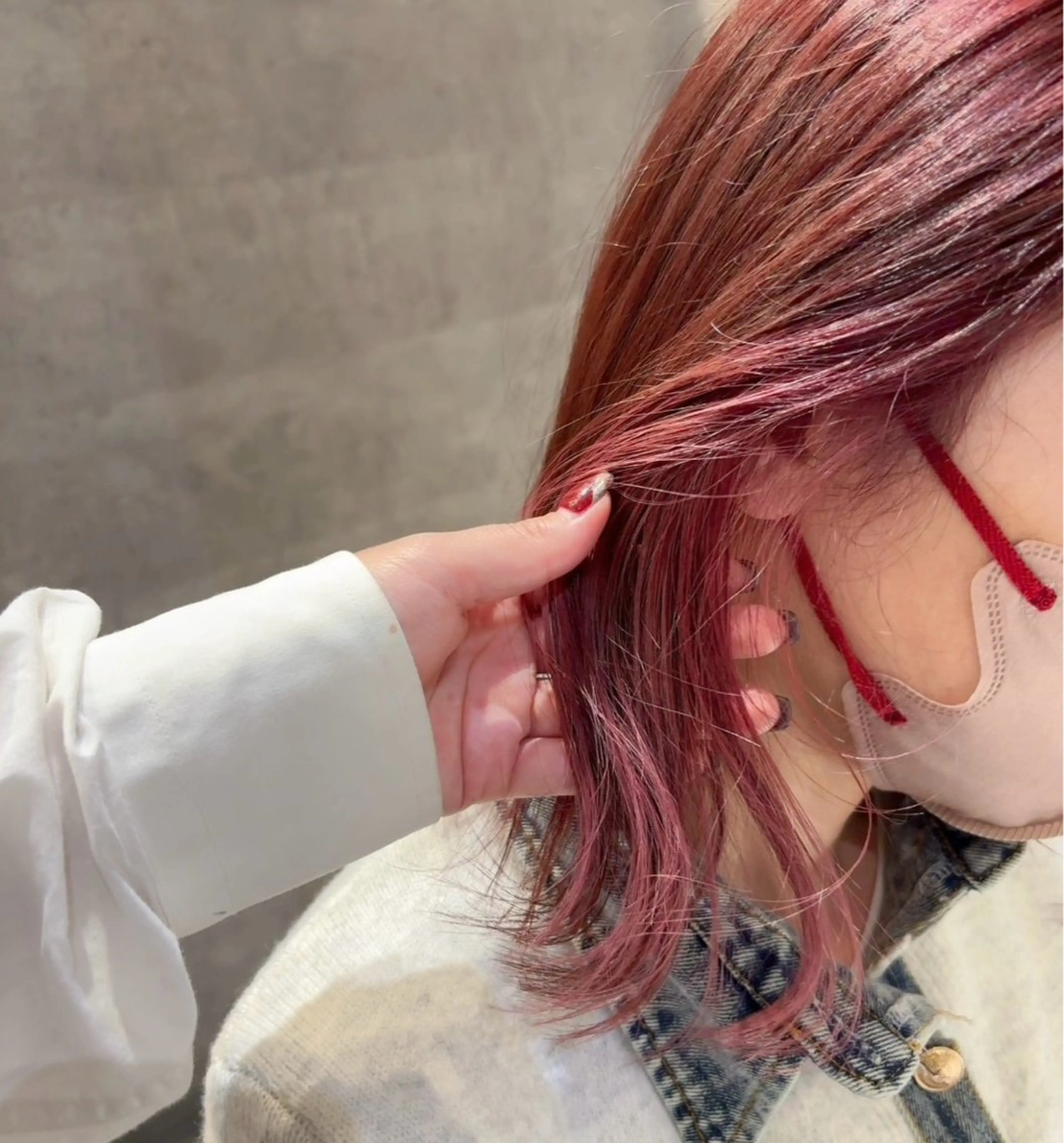 ミディアム カラー カット ヘアカラー ＿WHITE鳳店所属・＿white鳳店/ 牧原彩乃のヘアスタイル