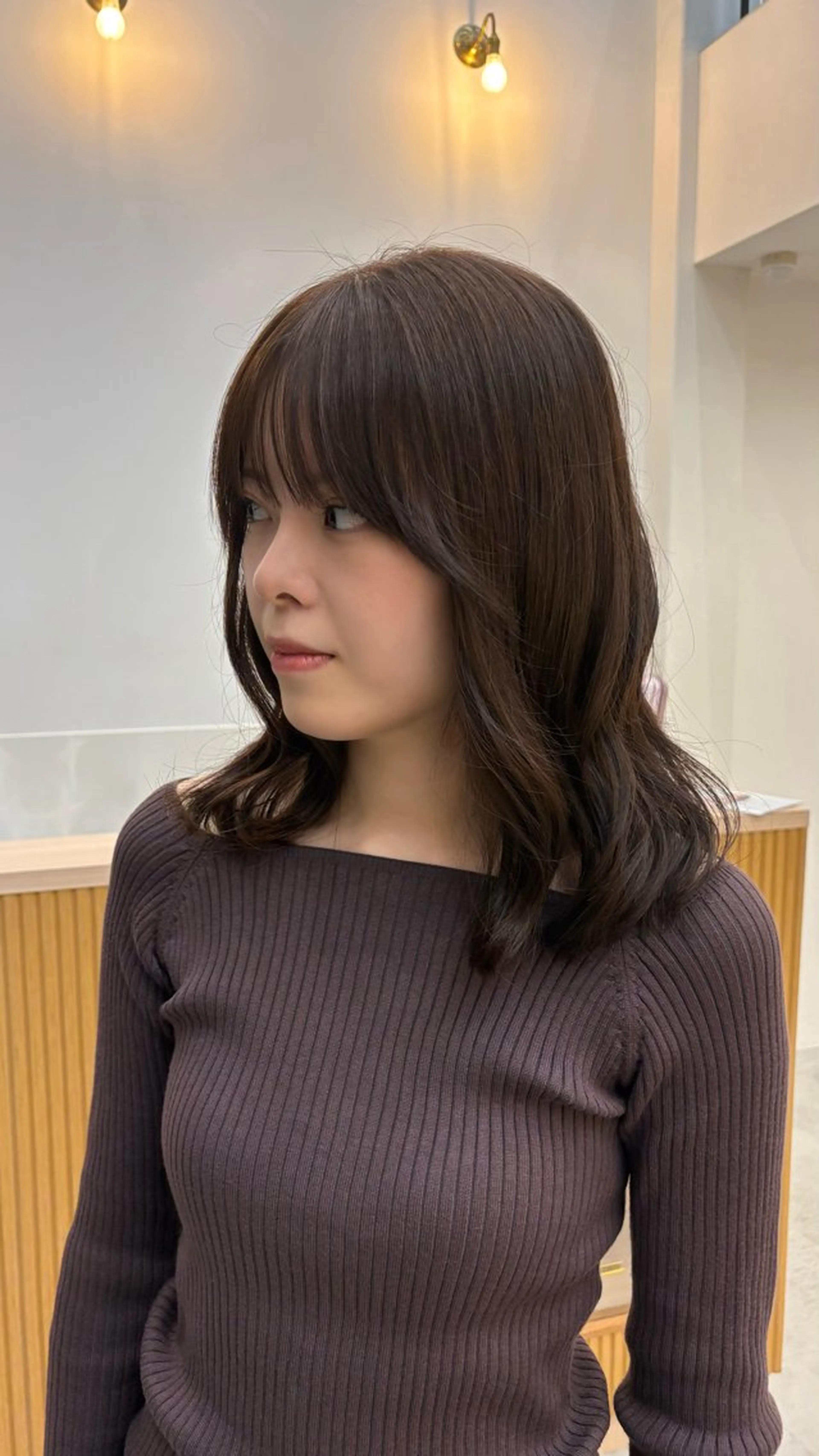 カラー ブラウンカラー 透明感カラー ヘアカラー 齋藤 そらのヘアスタイル