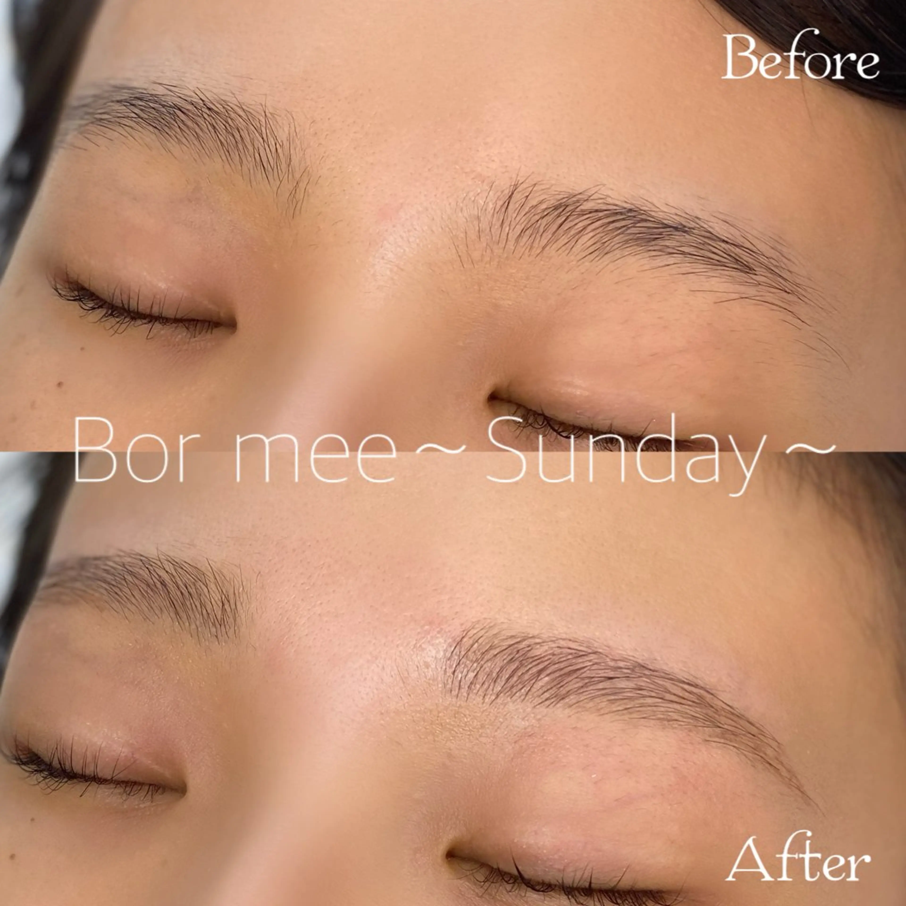 ブロウスタイリング🧚🏻 【骨格デザイン/Wax脱毛/間引き/メイク込み】の写真