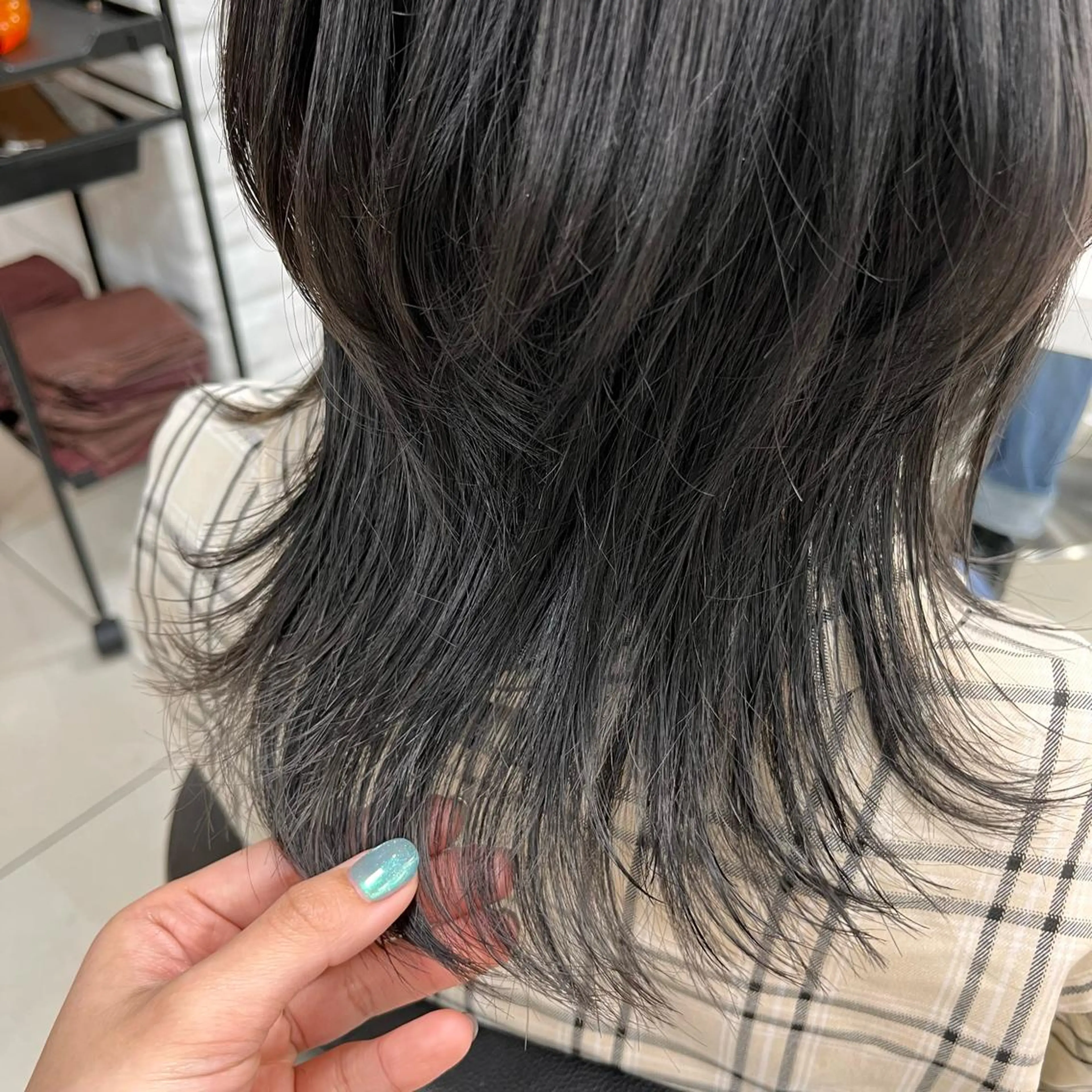 ミディアム カラー ブリーチ ブルーカラー ブルージュ 透明感カラー イルミナカラー カット ヘアカラー トリートメント 【メンズ縮毛矯正/ Ryoka】のヘアスタイル