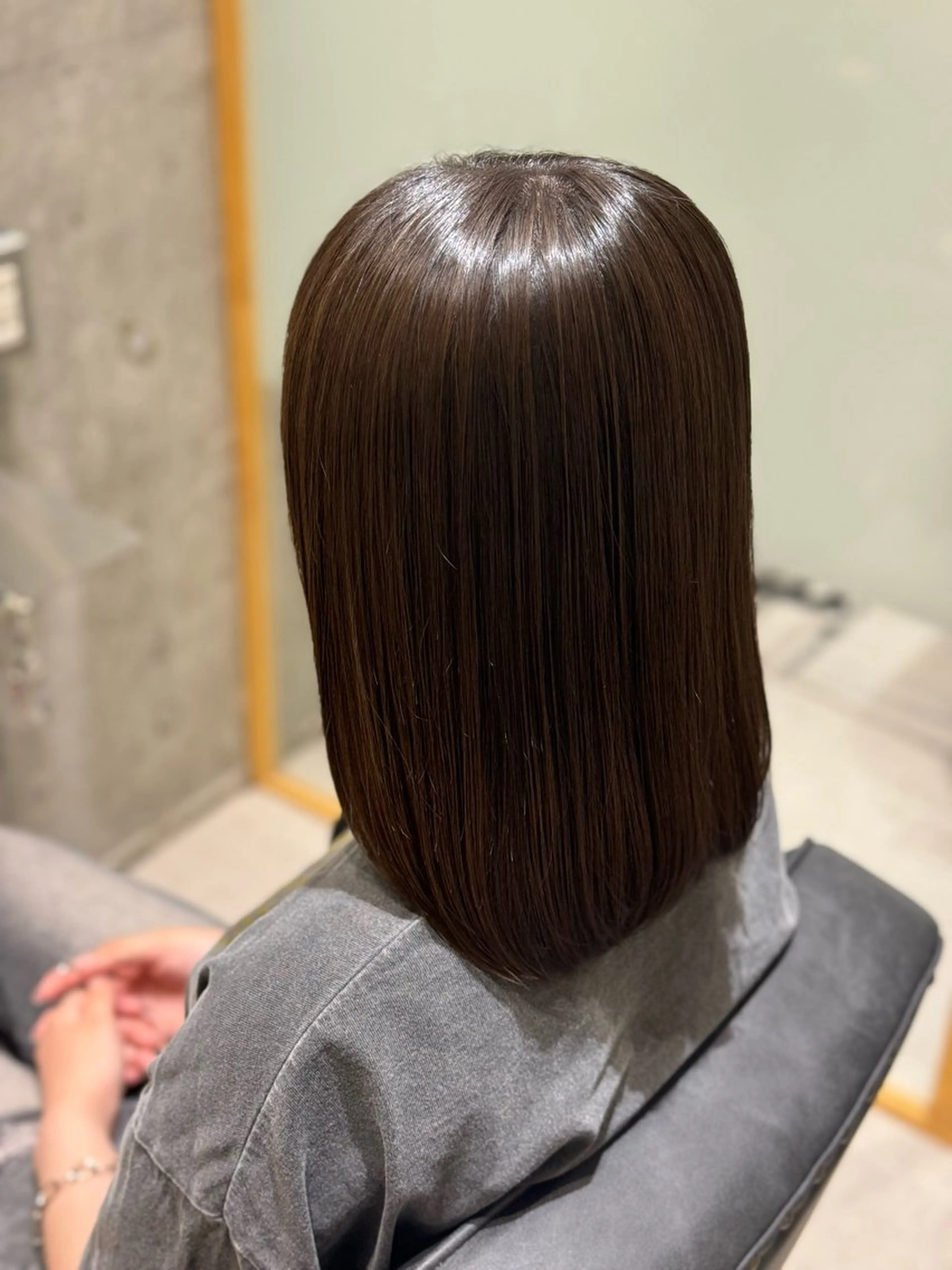 セミロング 縮毛矯正 黒島優香🦋 /縮毛矯正/髪質改善のヘアスタイル