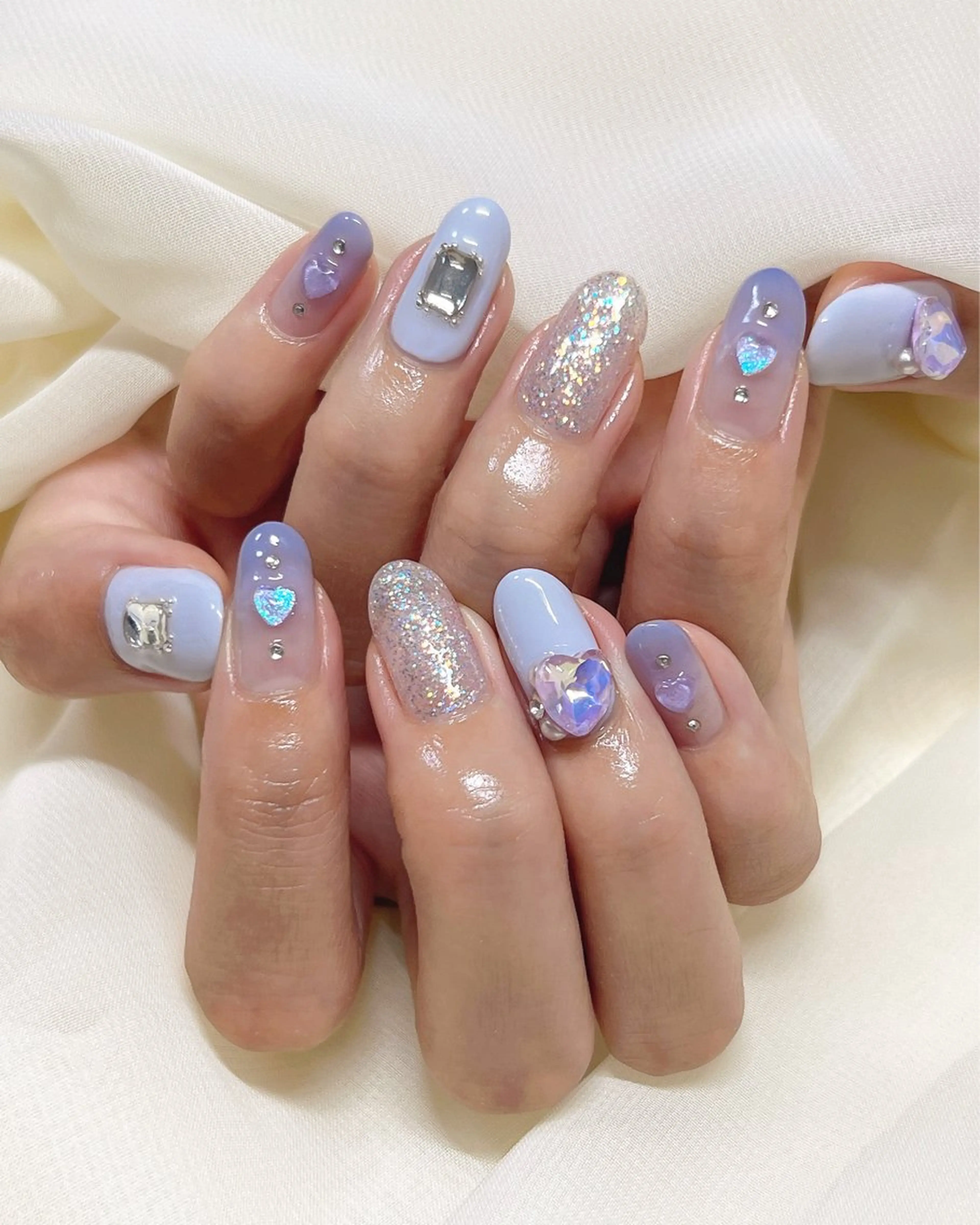 ネイル アートネイル パープル nail salon MUAのネイルデザイン