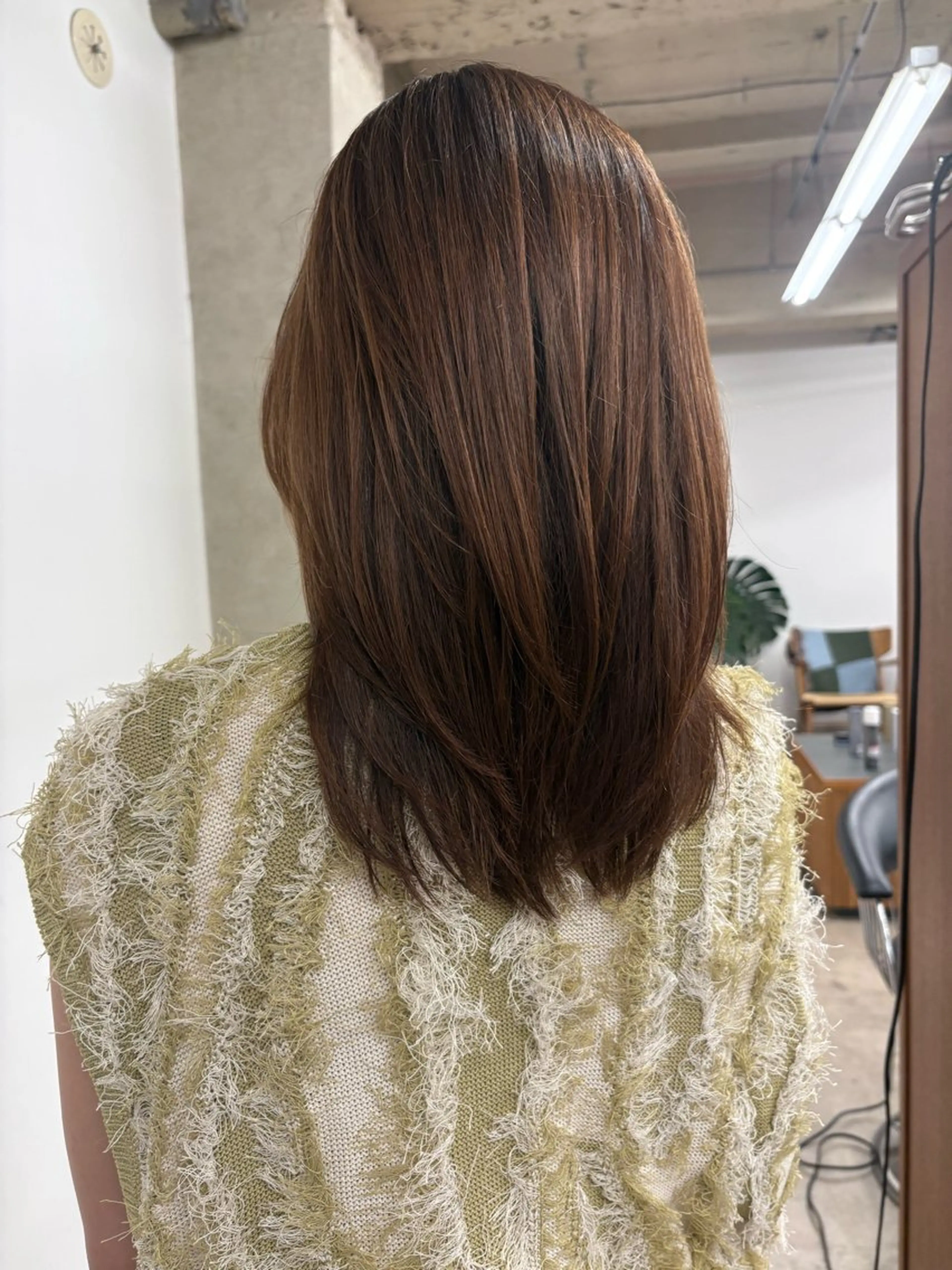 ミディアム レイヤーカット 佐久間 萌のヘアスタイル
