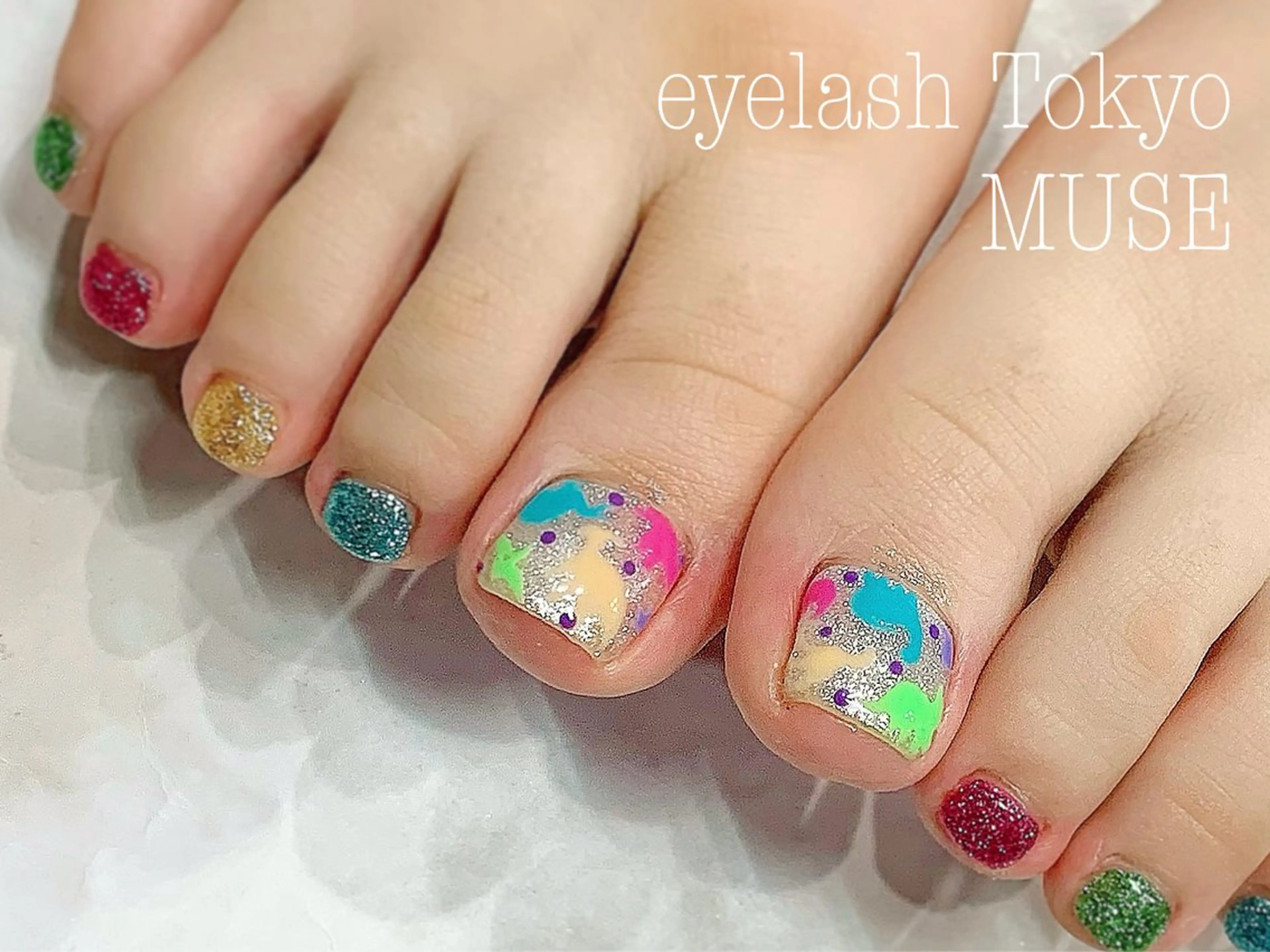 【4/15限定✨】Foot👣90分アート放題コース🌈ジェルオフ有無どちらでも💕電話予約🉑の写真