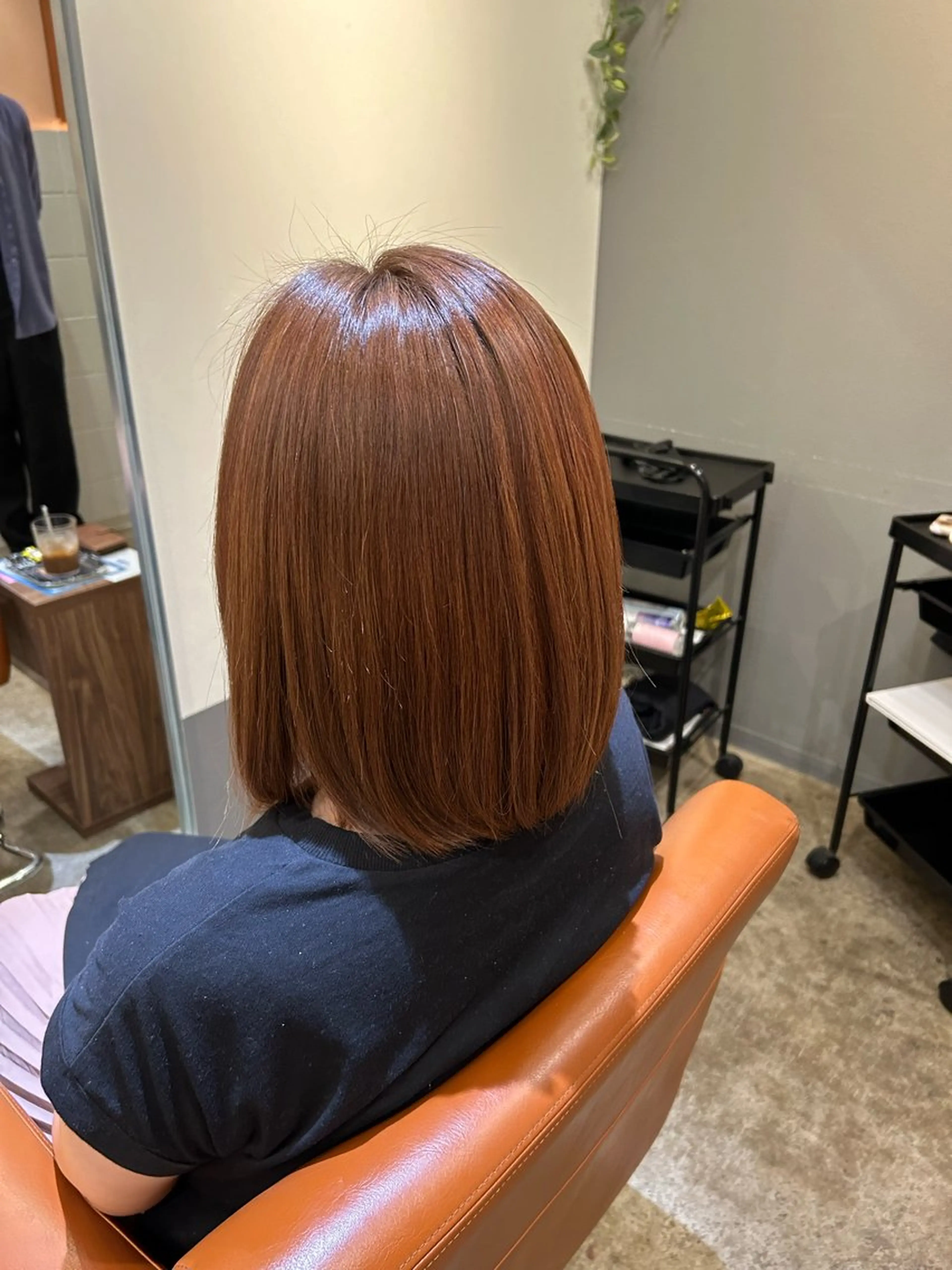 ミディアム カラー ブリーチ ブリーチなしカラー HashTAG miyuのヘアスタイル