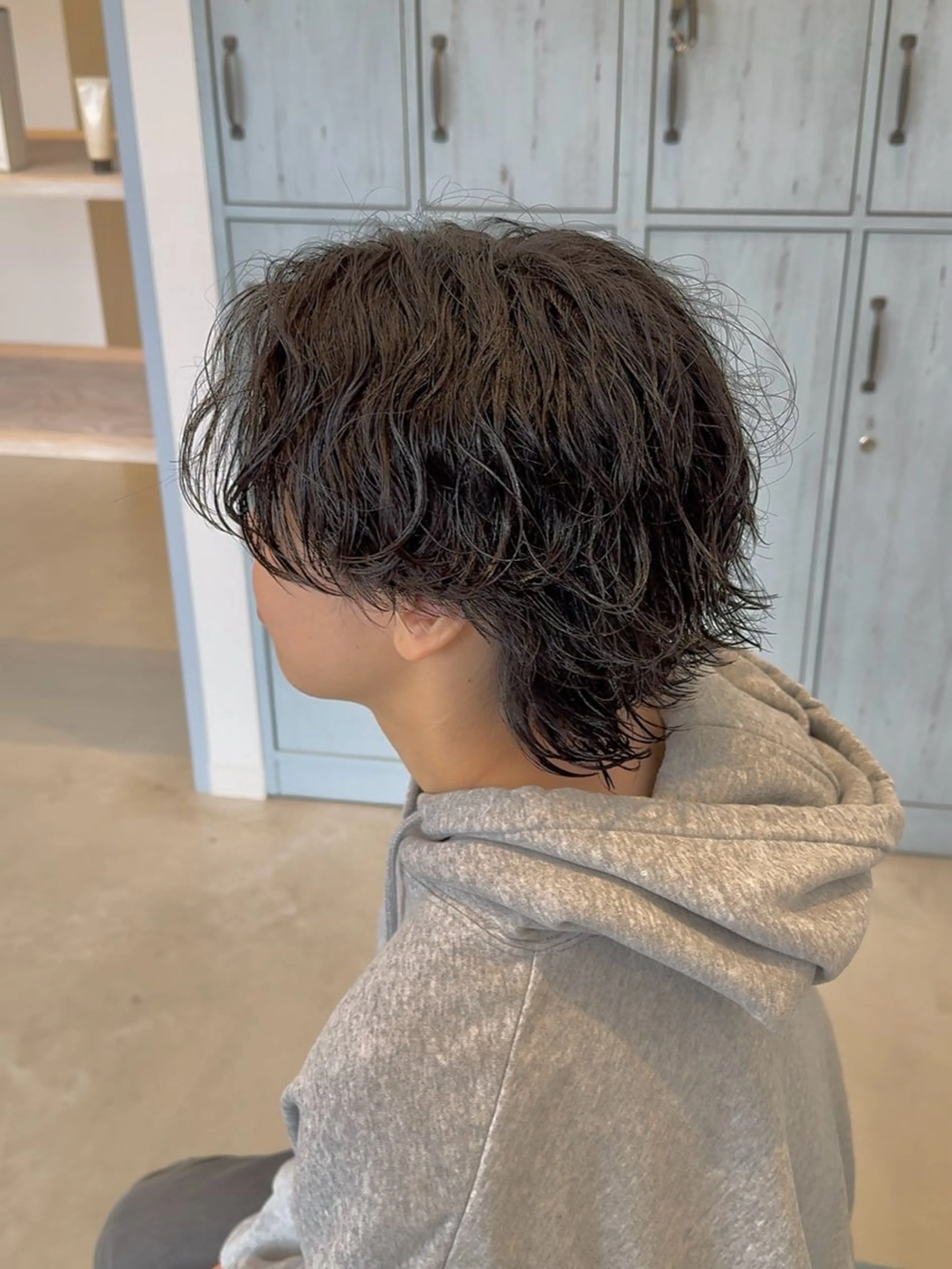 パーマ メンズ ほの カラー特化/ ブリーチ/ボブのヘアスタイル