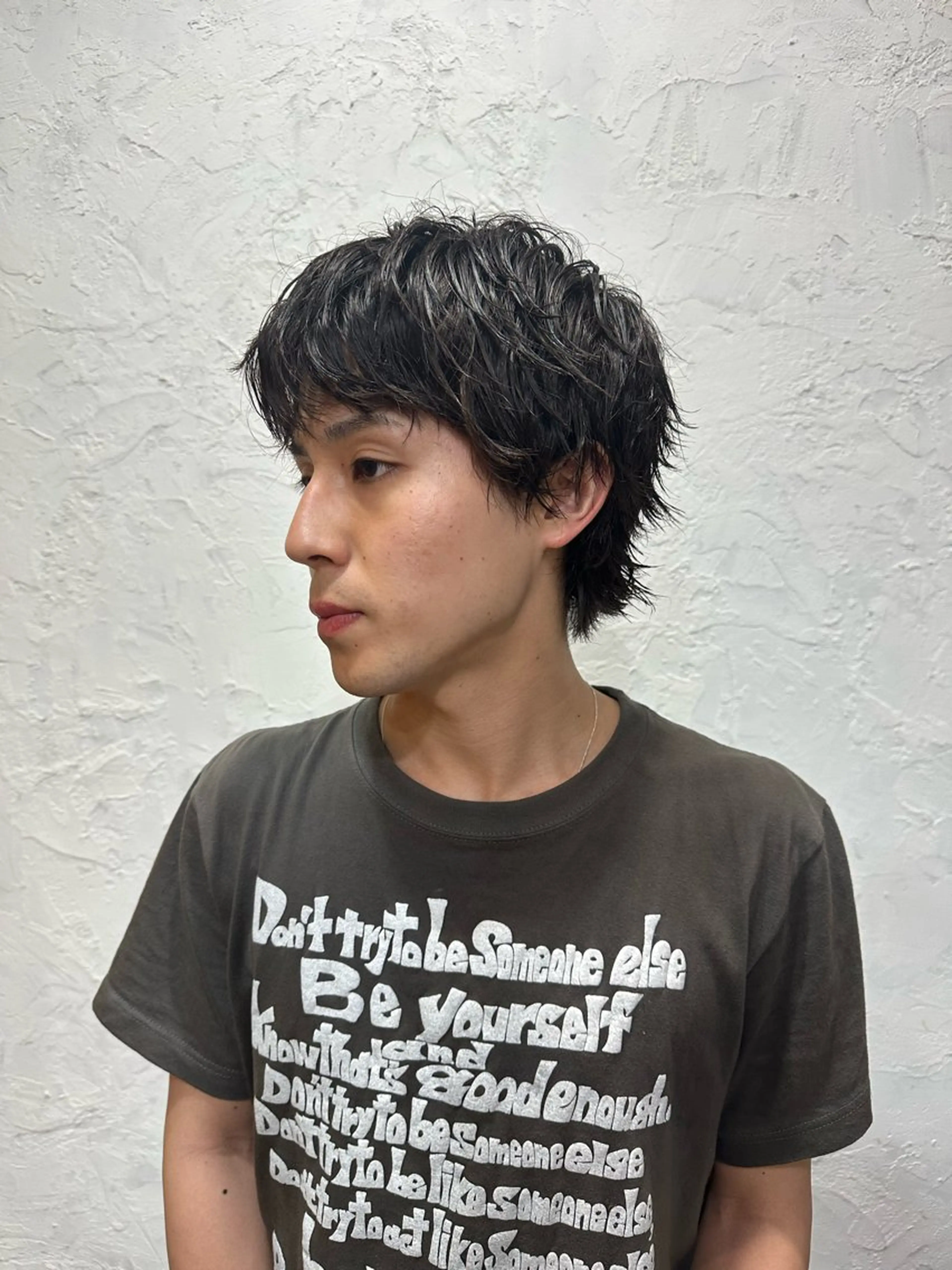 ショート パーマ メンズ メンズパーマ ショートヘア 原田 侑鈴のヘアスタイル