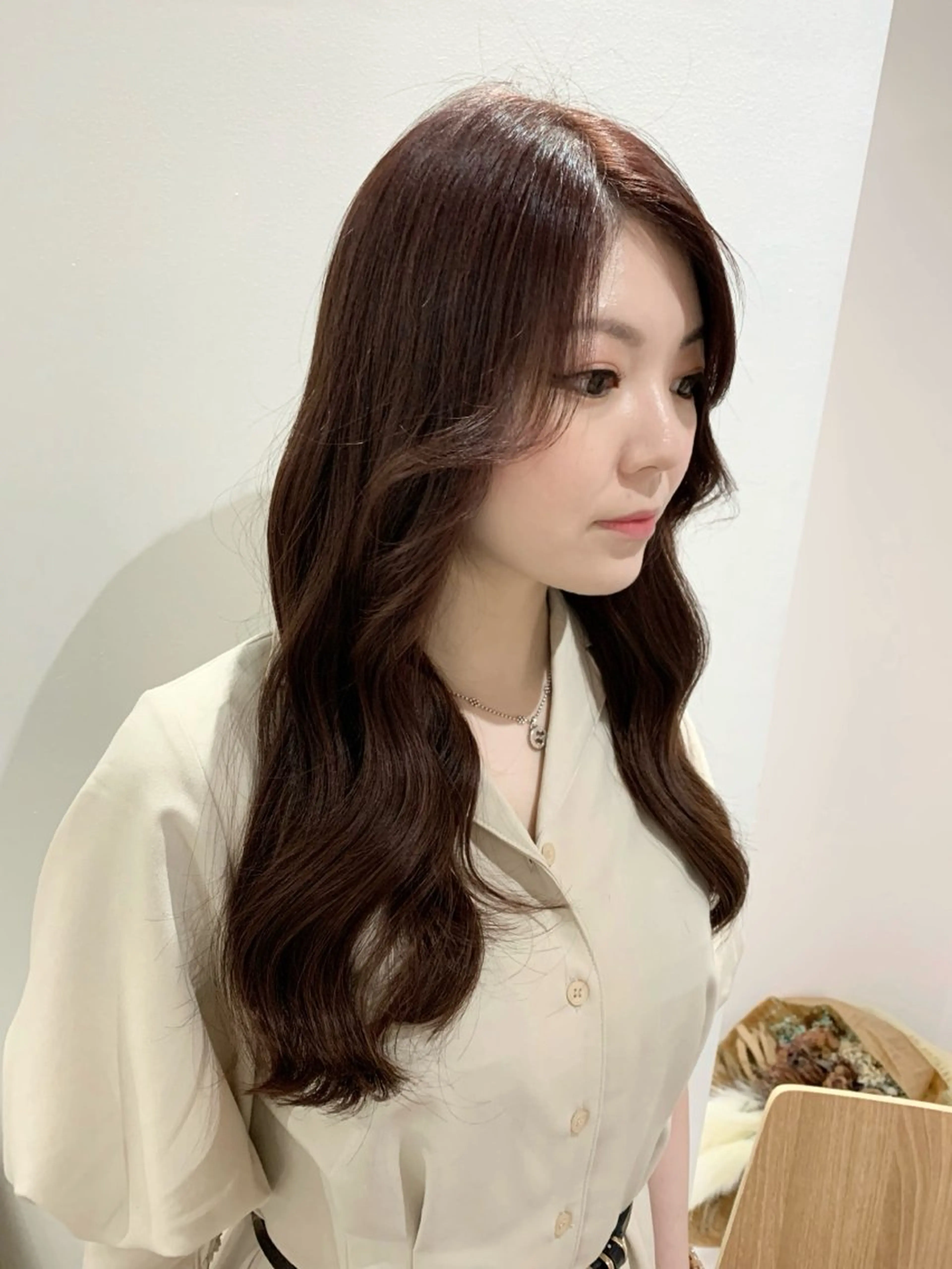 ロング カット ヘアカラー パーマ LITTLE _KATOのヘアスタイル