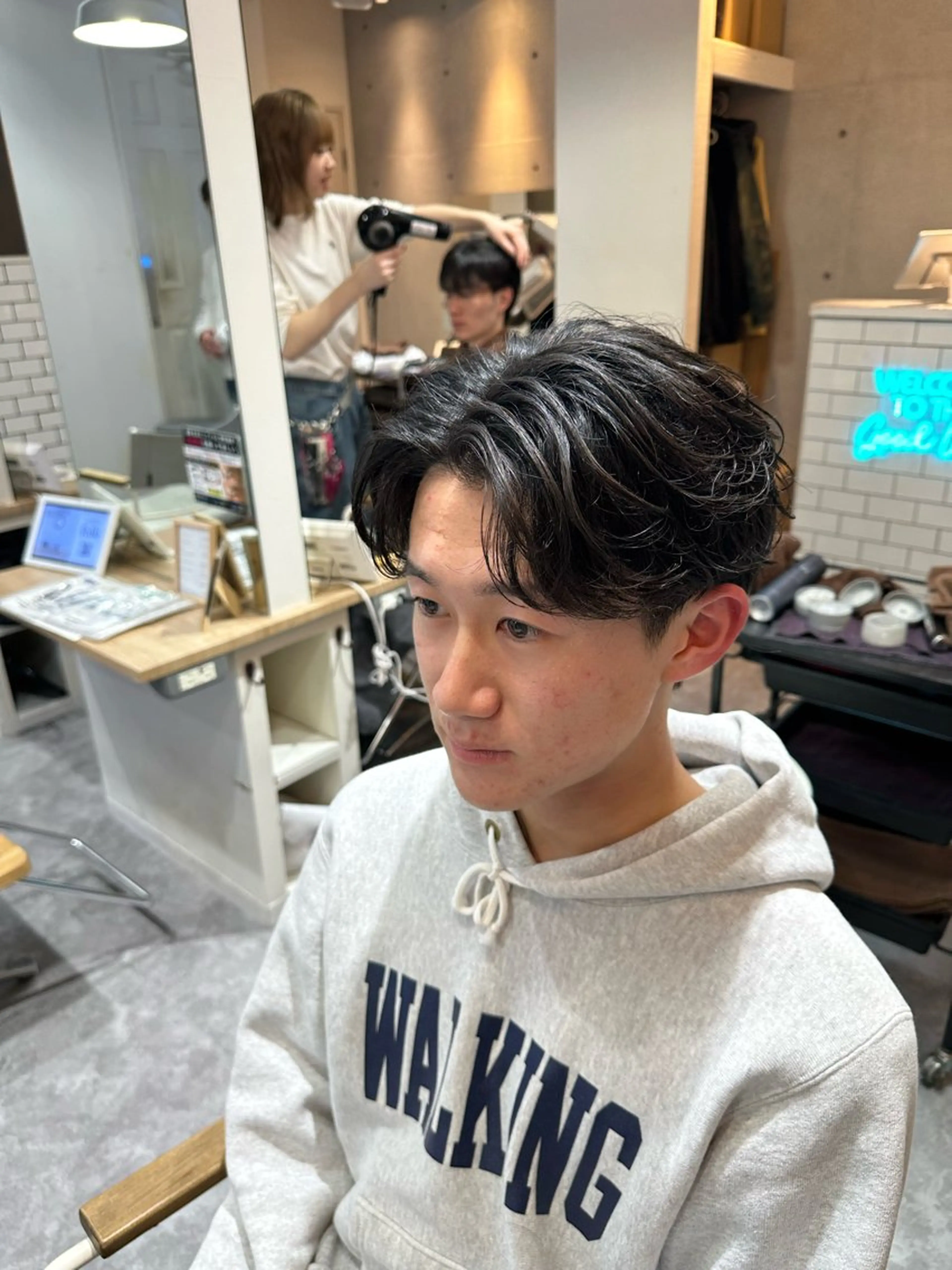パーマ メンズ カット パーマ 💎メンズカット ／フェザー／細野💎のヘアスタイル