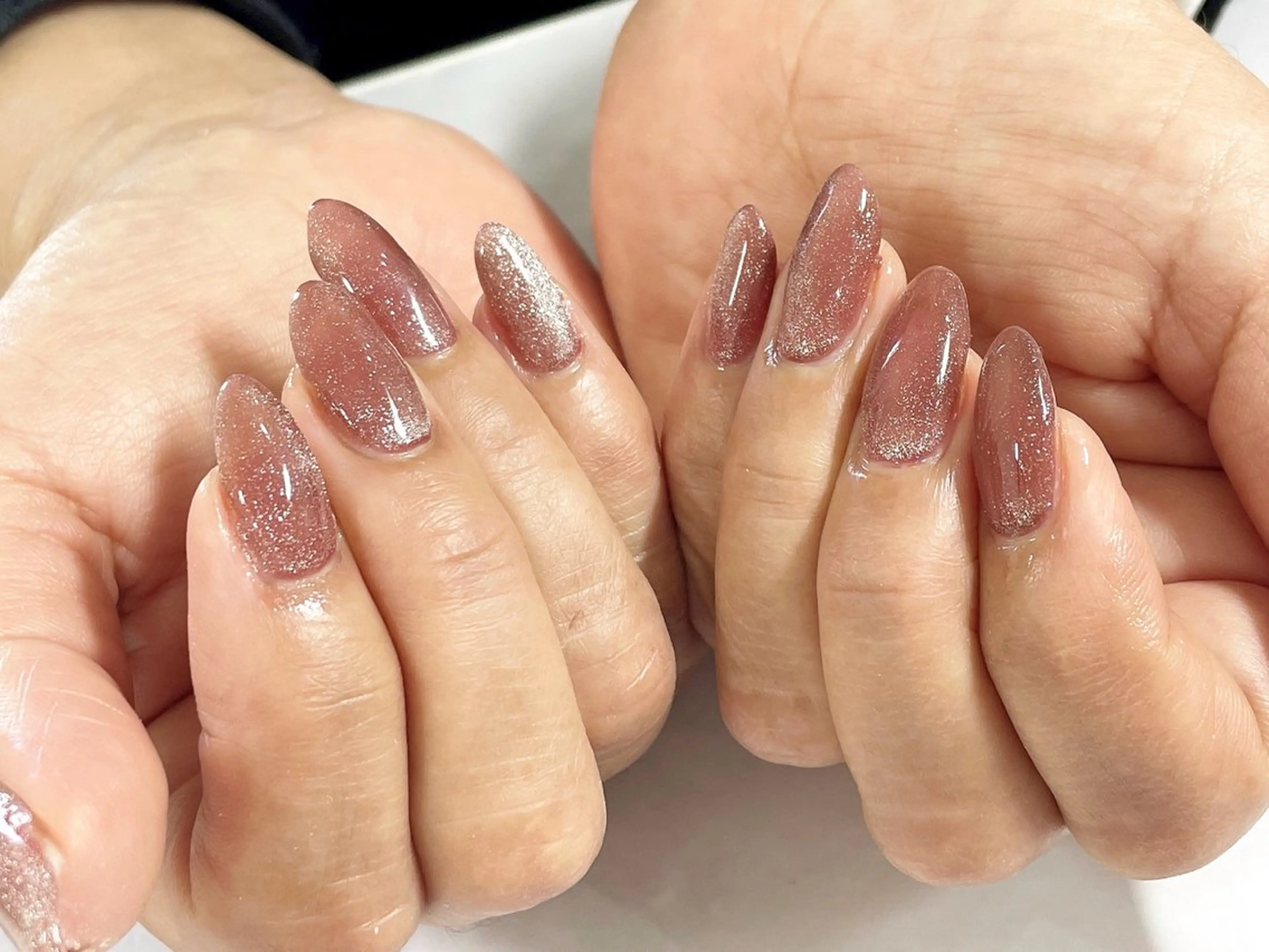 セミロング BURGUNDY 🌹eriのネイルデザイン