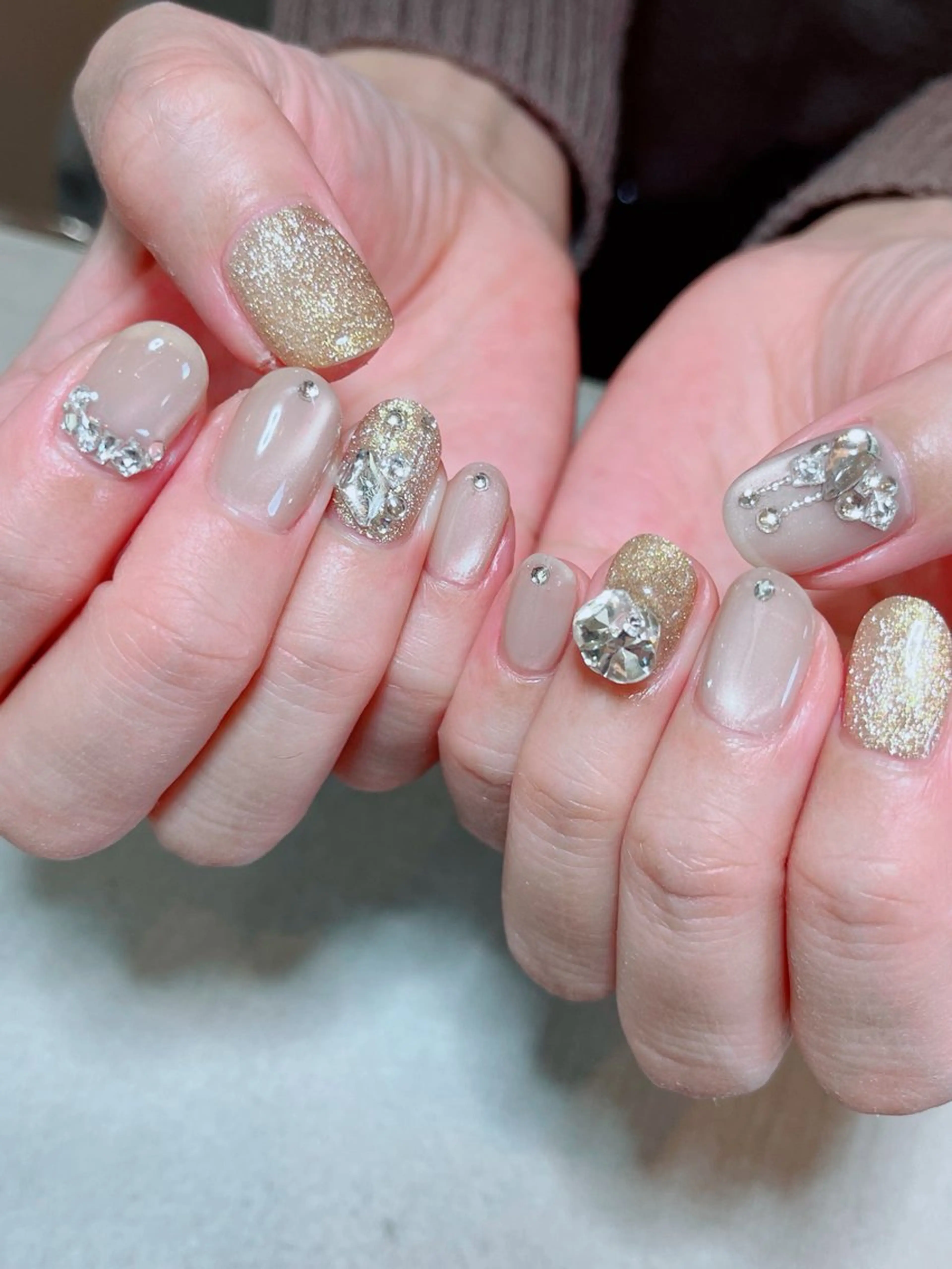 ネイル フラッシュネイル フラッシュマグ マグネットネイル ハンドネイル ruirui.naildesign所属・RUI ☆のネイルデザイン