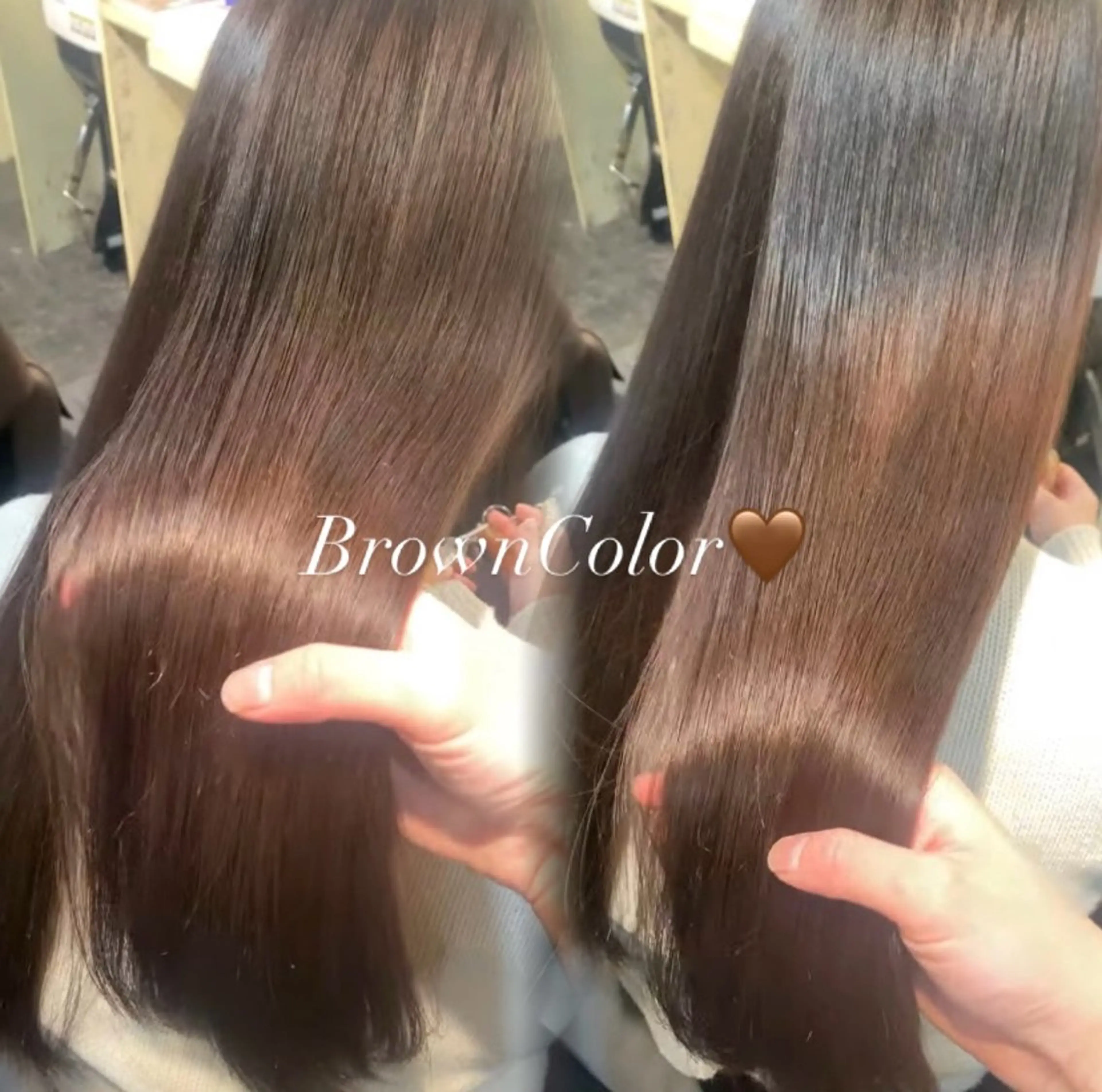 ロング カラー ブラウンカラー チョコレートブラウン ヘアカラー メンズモデル募集中 /Mana🪄のヘアスタイル