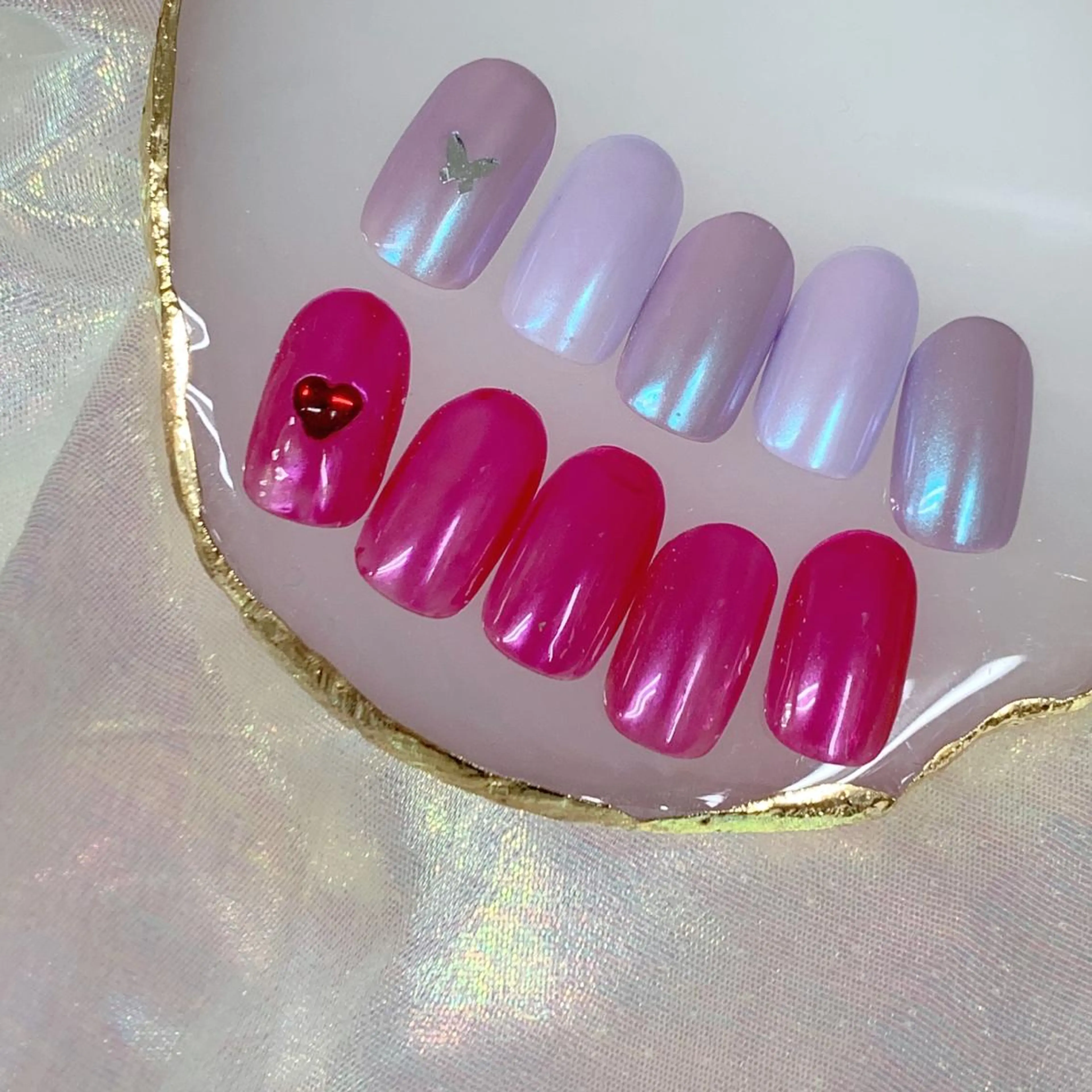 ネイル 氷ネイル・うるうるネイル Kanon 🤍のネイルデザイン