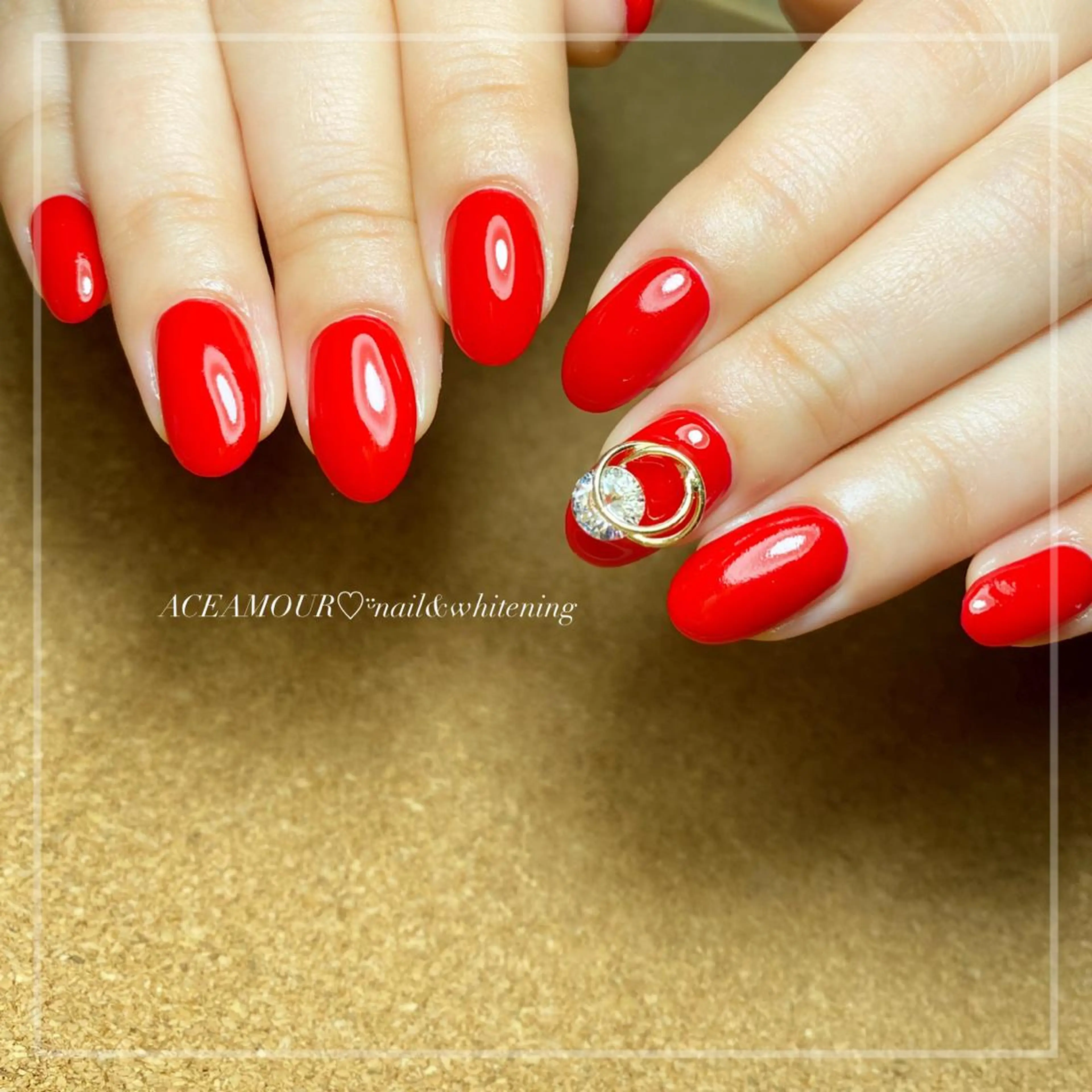 ネイル ワンカラーネイル ネイル/耳つぼ /新ホワイトニングのネイルデザイン