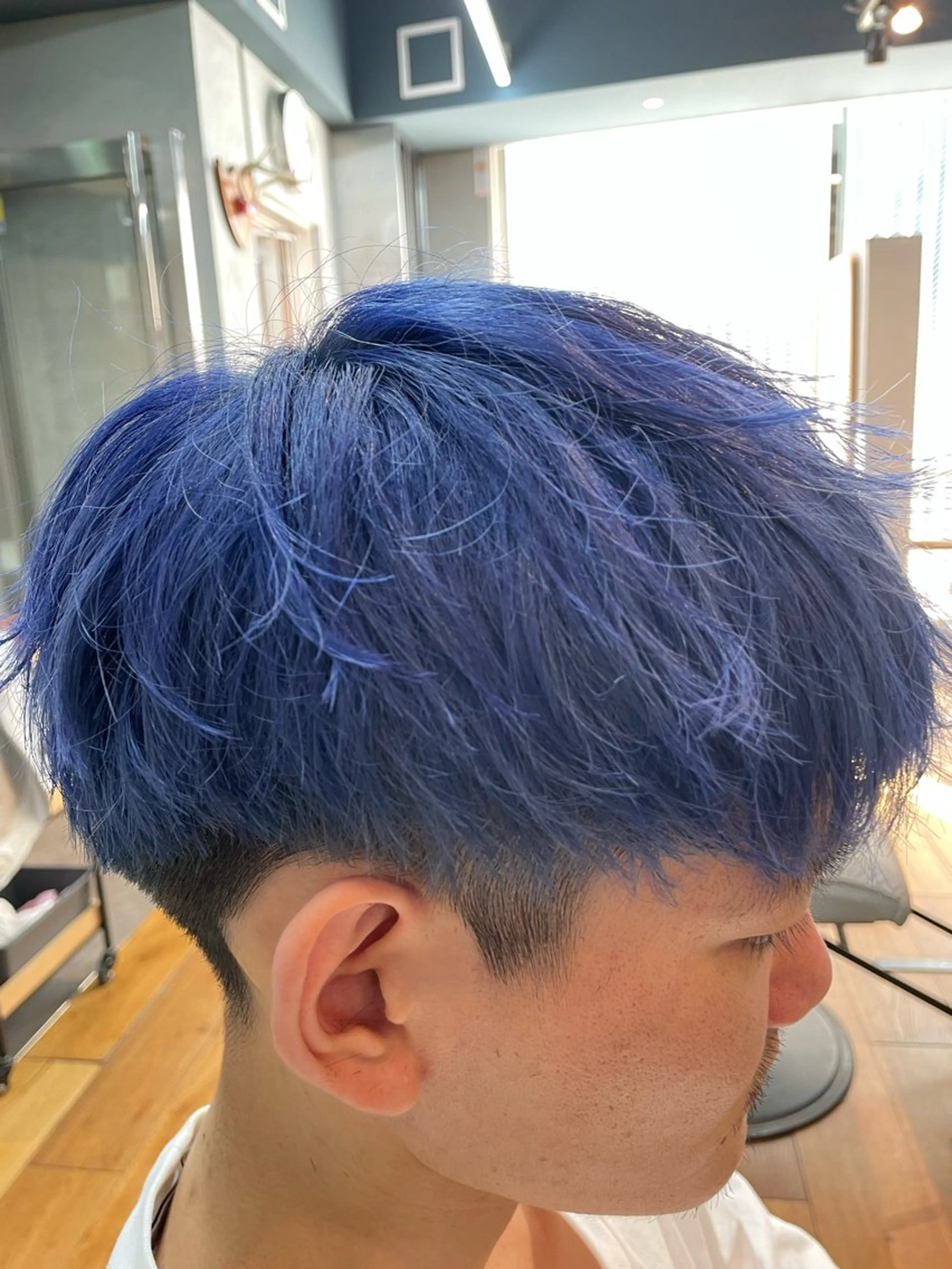 ショート カラー パーマ メンズ ano渋谷(旧Lauburu  bat.hair渋谷2号店所属・メンズ特化🔥 アサオカカズキのヘアスタイル