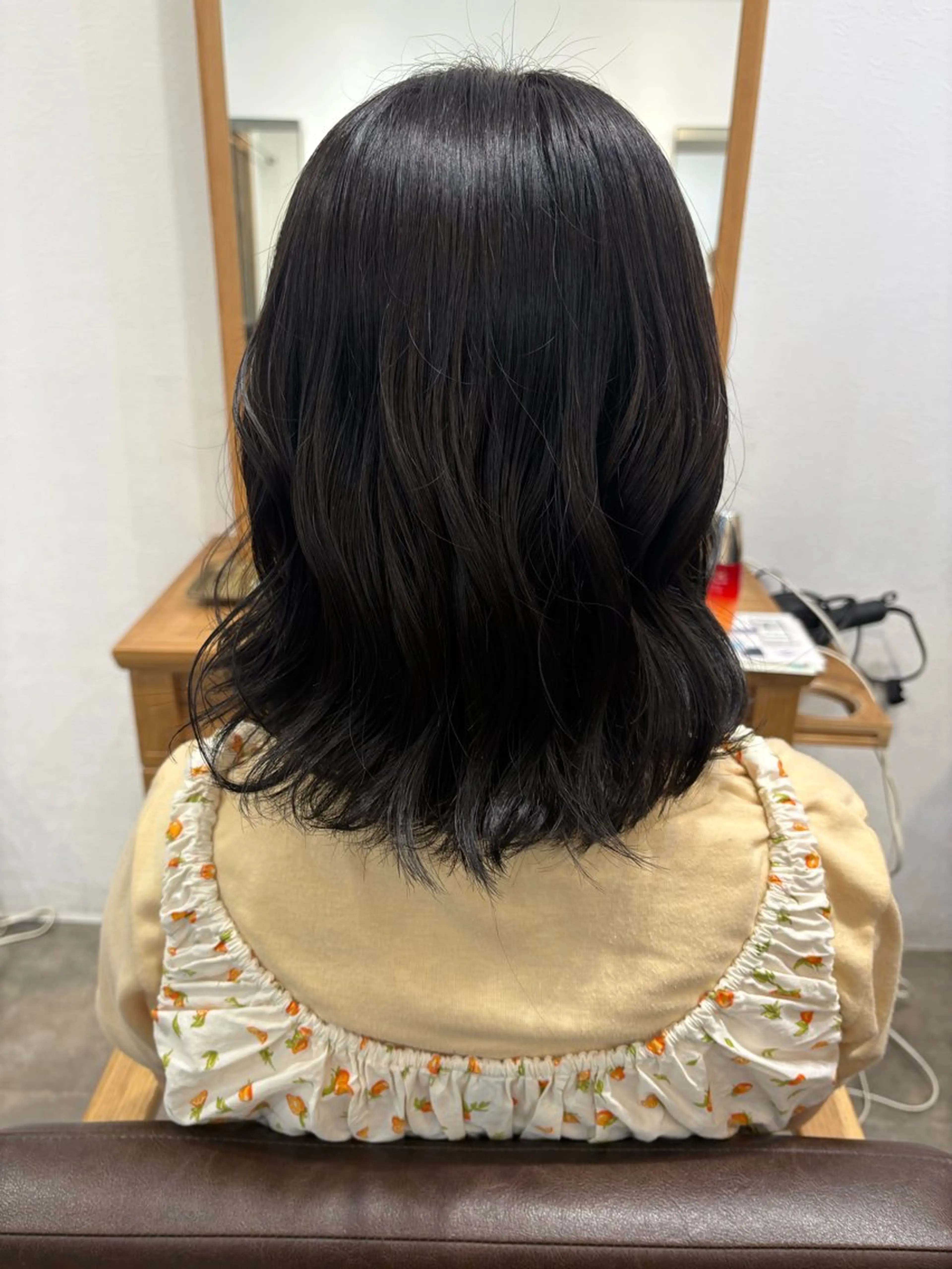 ミディアム ヘアカラー り このヘアスタイル