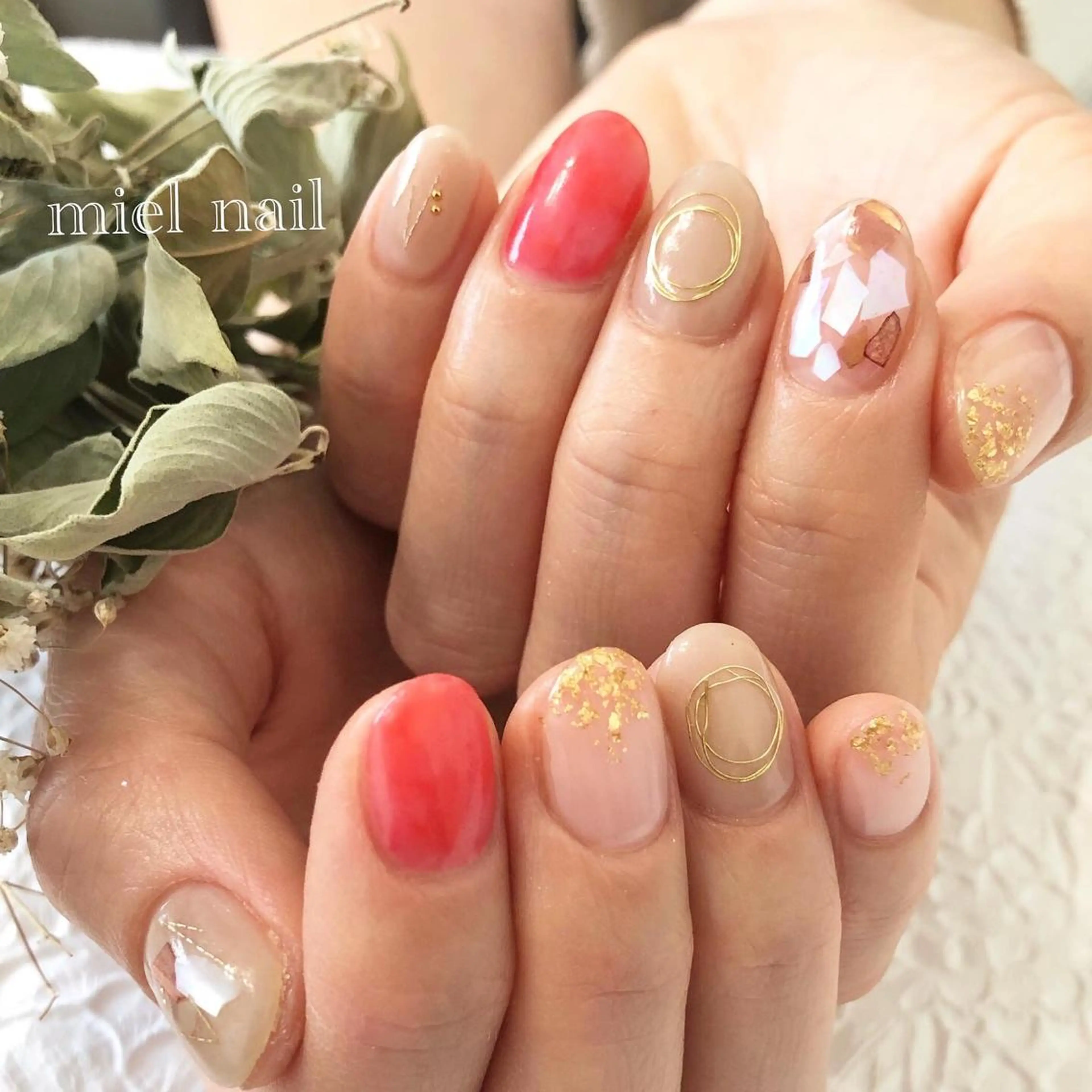 ネイル ハンドネイル miel nailのネイルデザイン